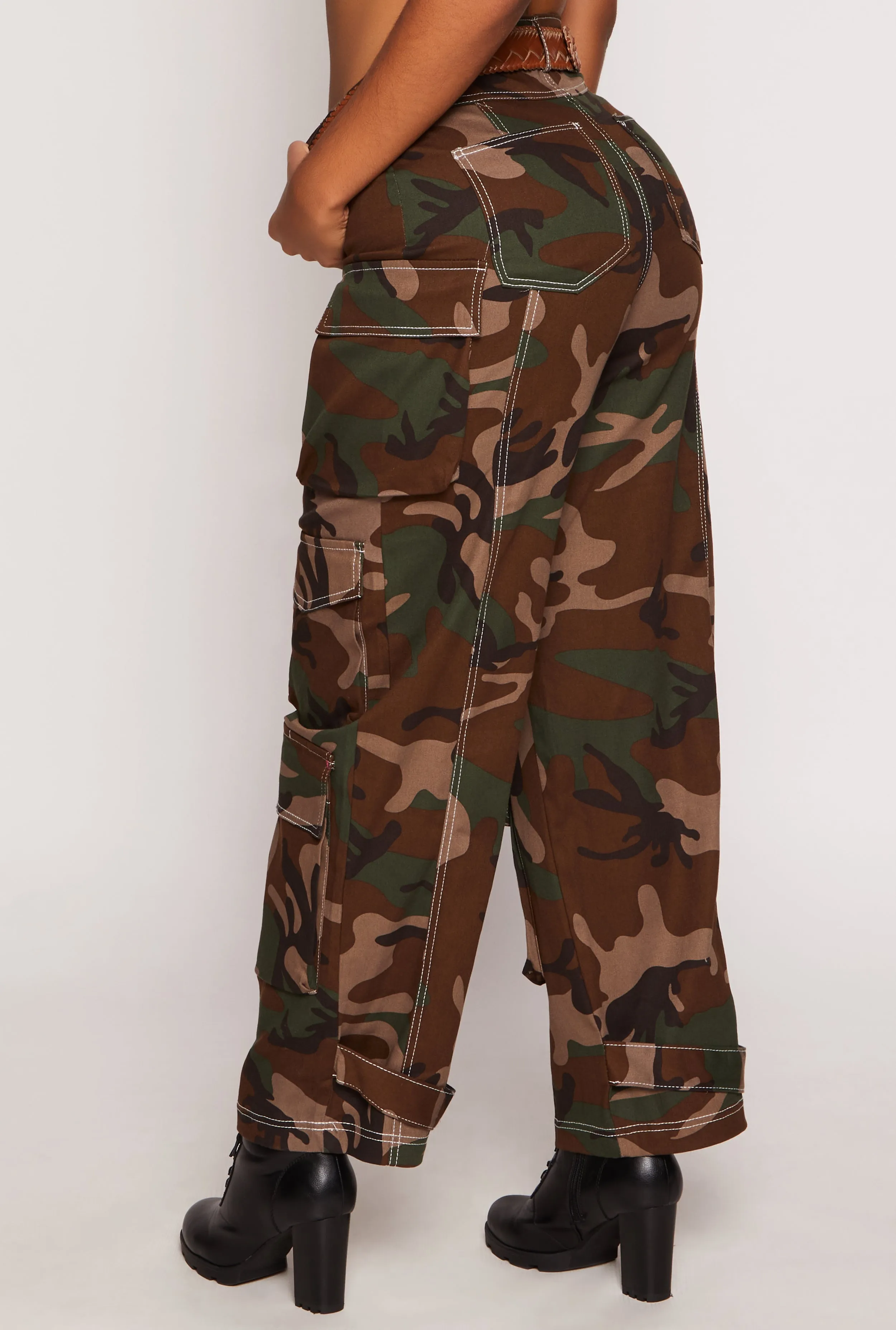 Decorative Stitch Camo Cargo Pants sold by Rainbow product image thumbnail 2