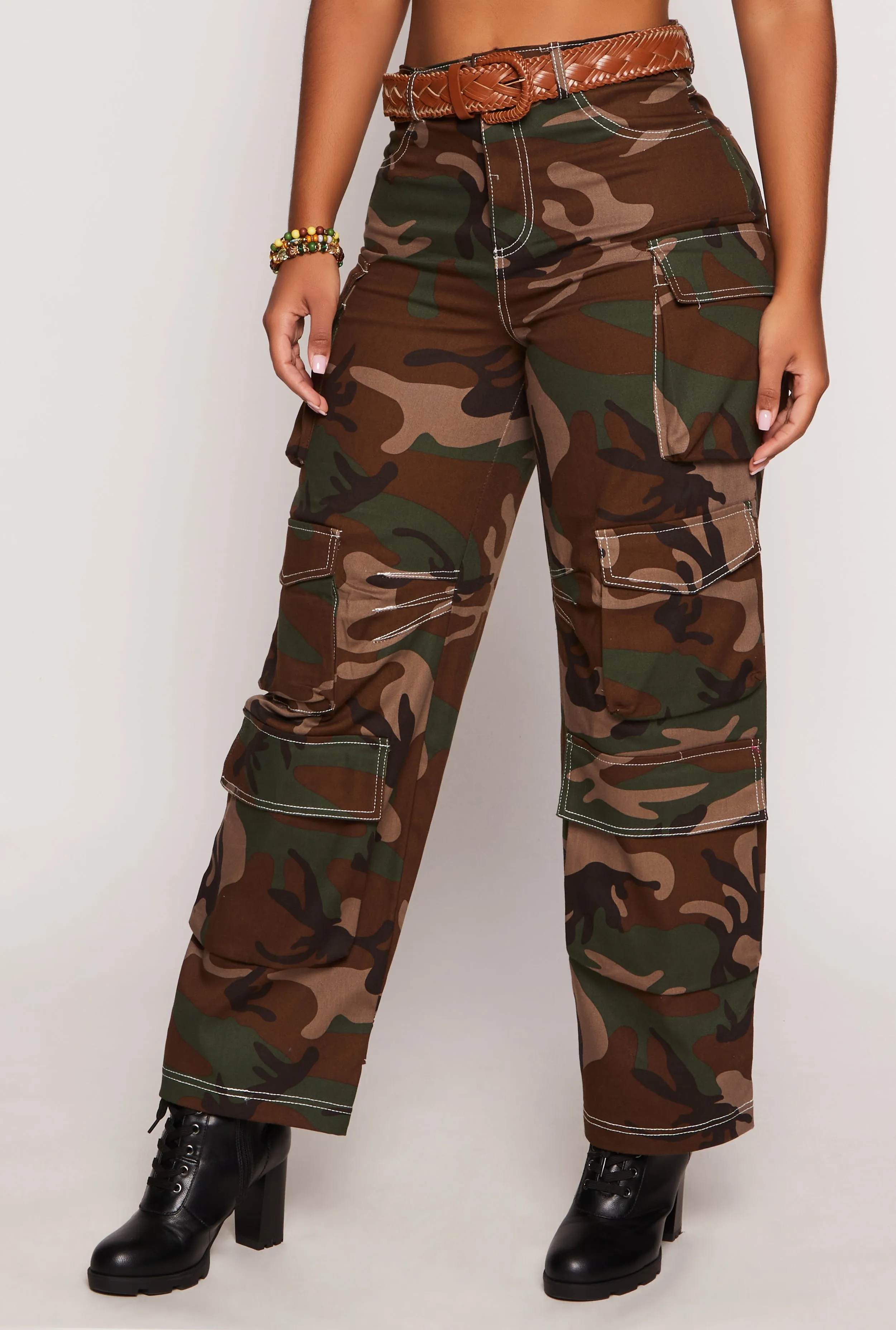 Decorative Stitch Camo Cargo Pants sold by Rainbow product image thumbnail 3