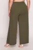 Plus Size High Waist Wide Leg Dress Pants sold by Rainbow