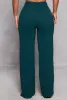 Crepe Knit High Waist Wide Leg Pants sold by Rainbow