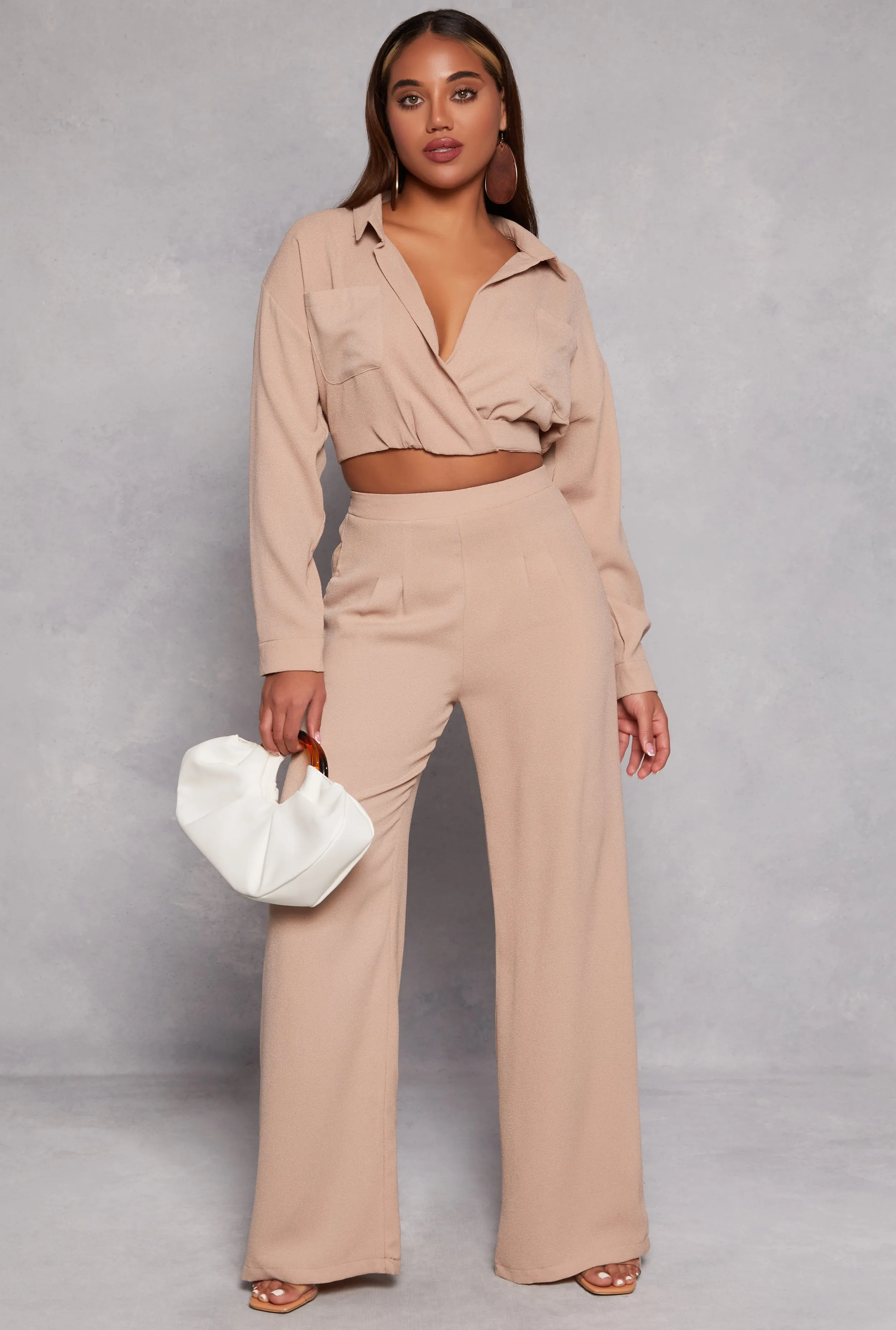 Wide Leg High Waist Dress Pants sold by Rainbow