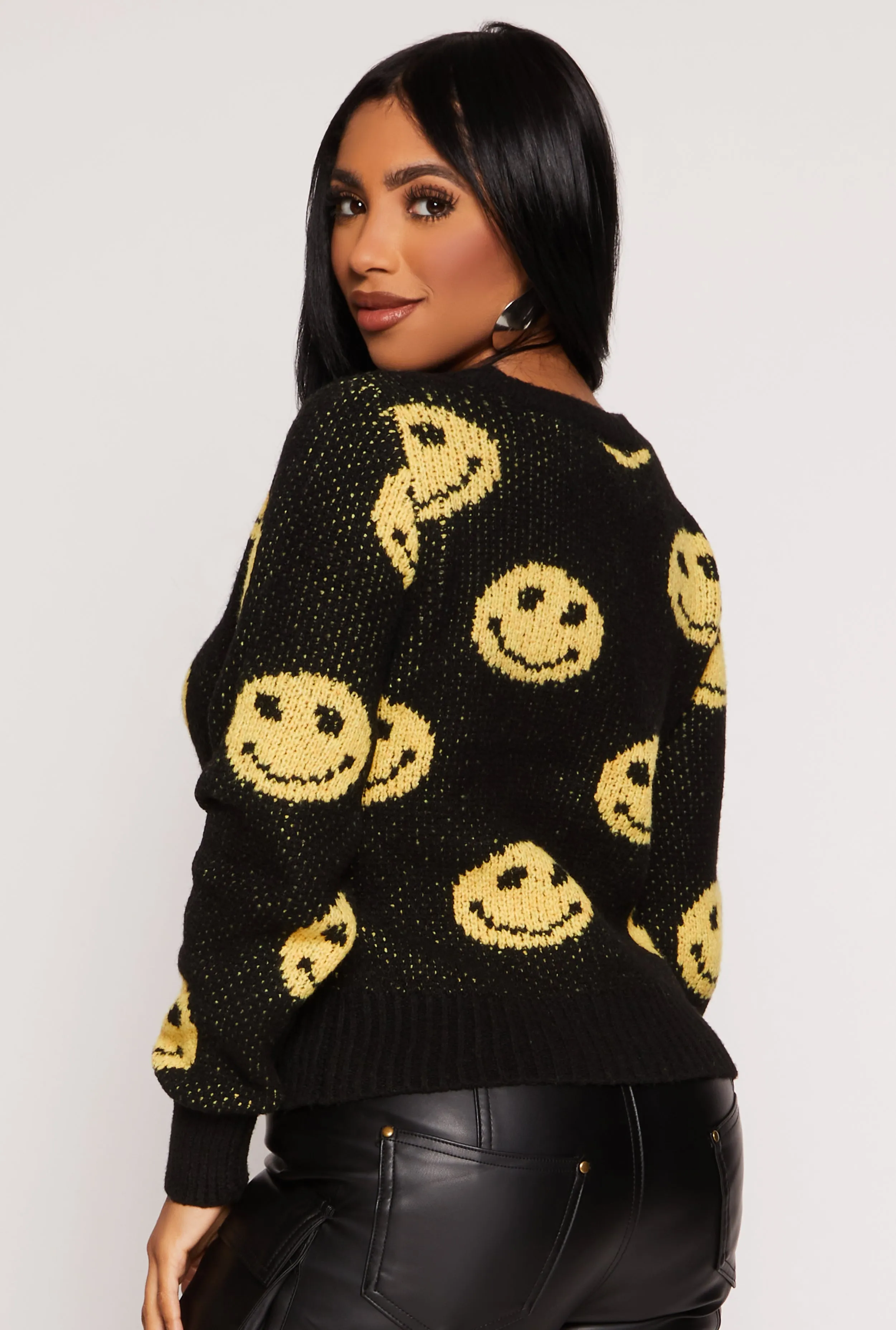 Smiley Print Sweater sold by Rainbow product image thumbnail 3