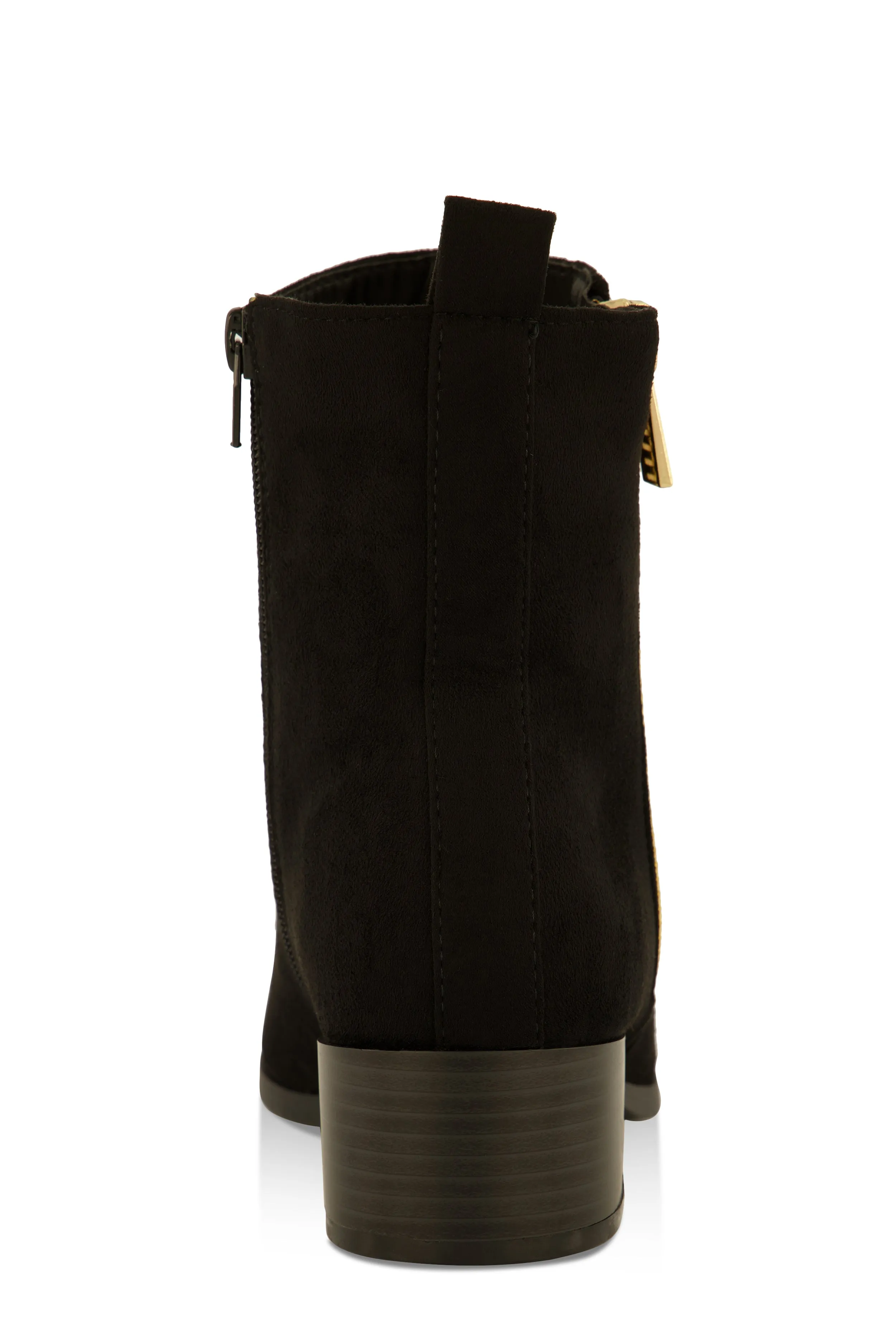Side Zip Block Mid Heel Booties sold by Rainbow product image thumbnail 3