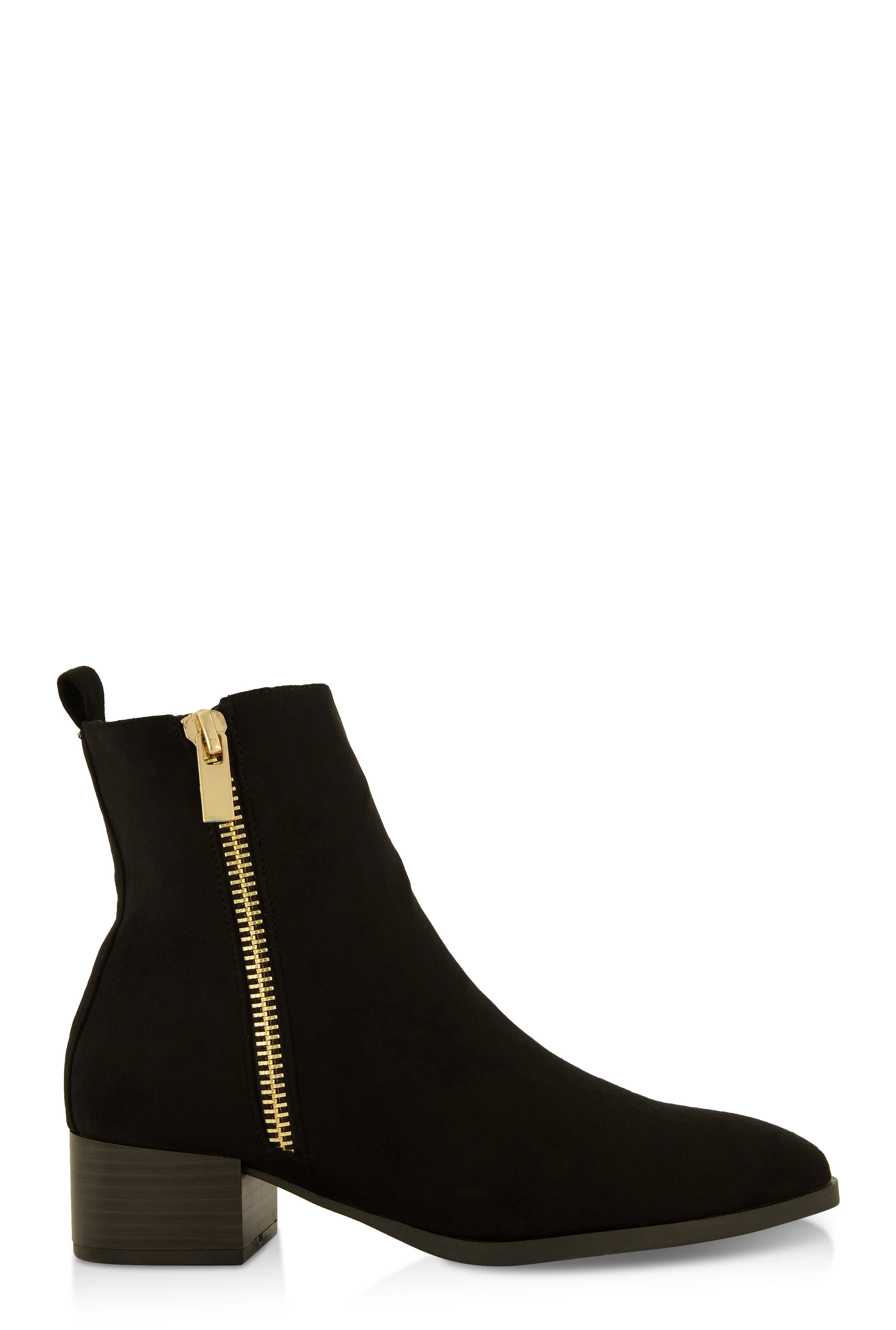 Side Zip Block Mid Heel Booties sold by Rainbow product image thumbnail 2