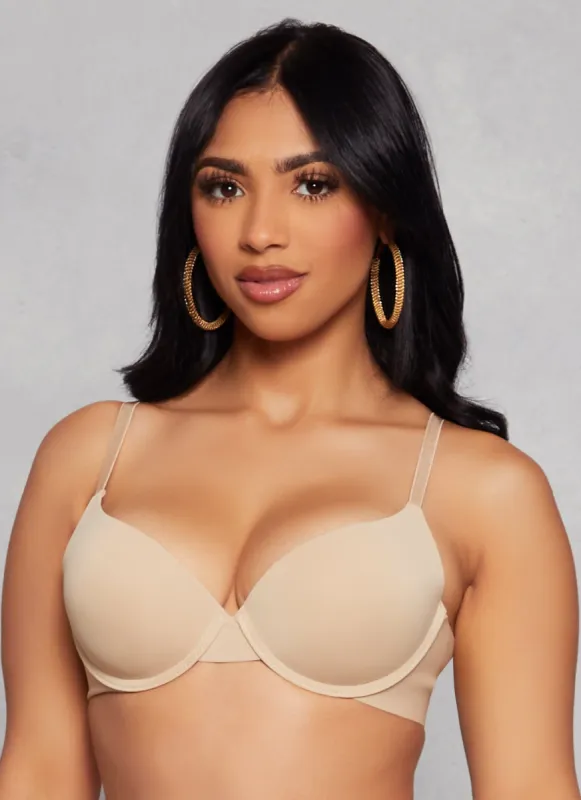 Solid Basic Plunge Bra sold by Rainbow