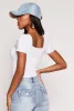 Basic Square Neck Short Sleeve Bodysuit sold by Rainbow