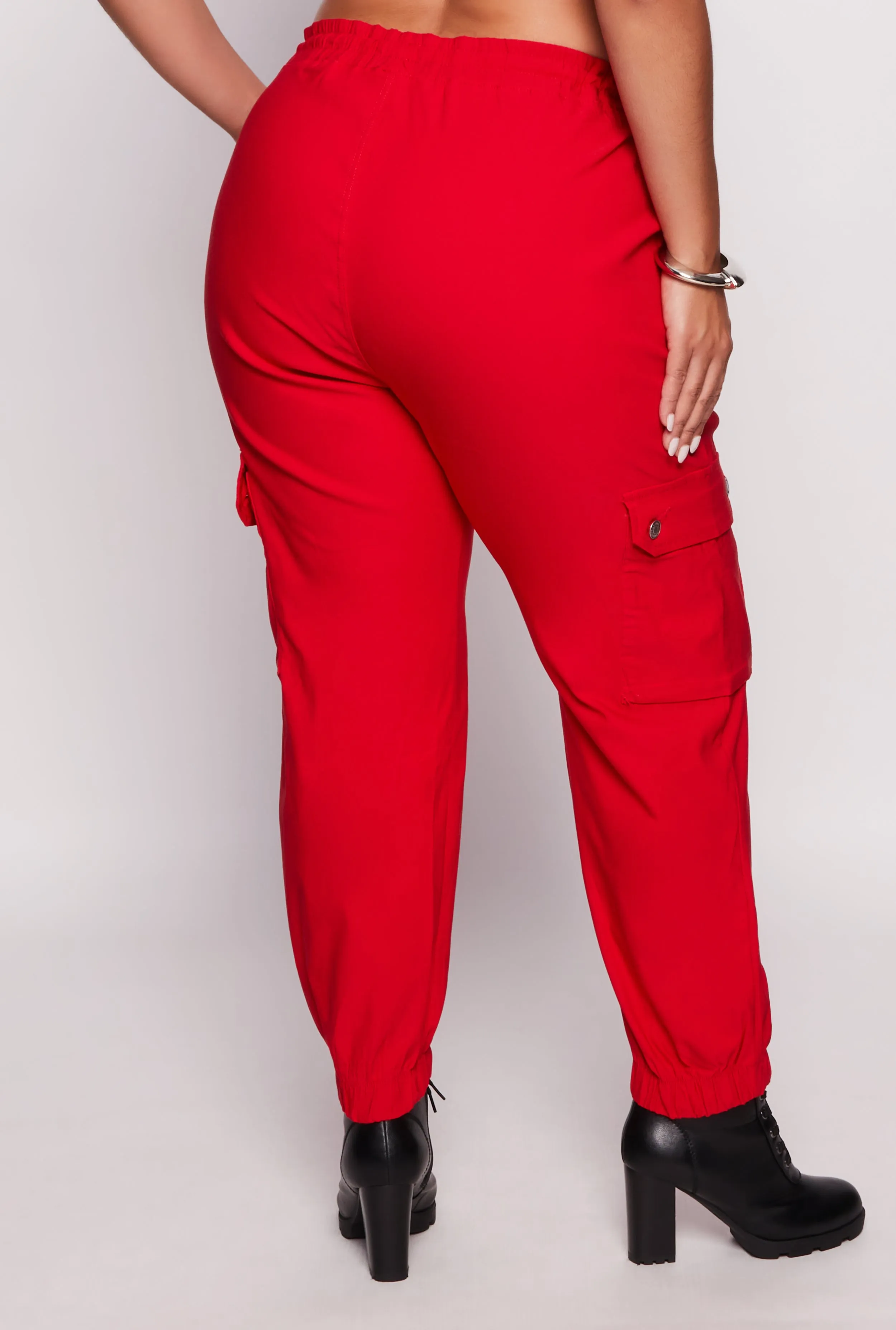 Plus Size Twill Cargo Joggers sold by Rainbow product image thumbnail 3