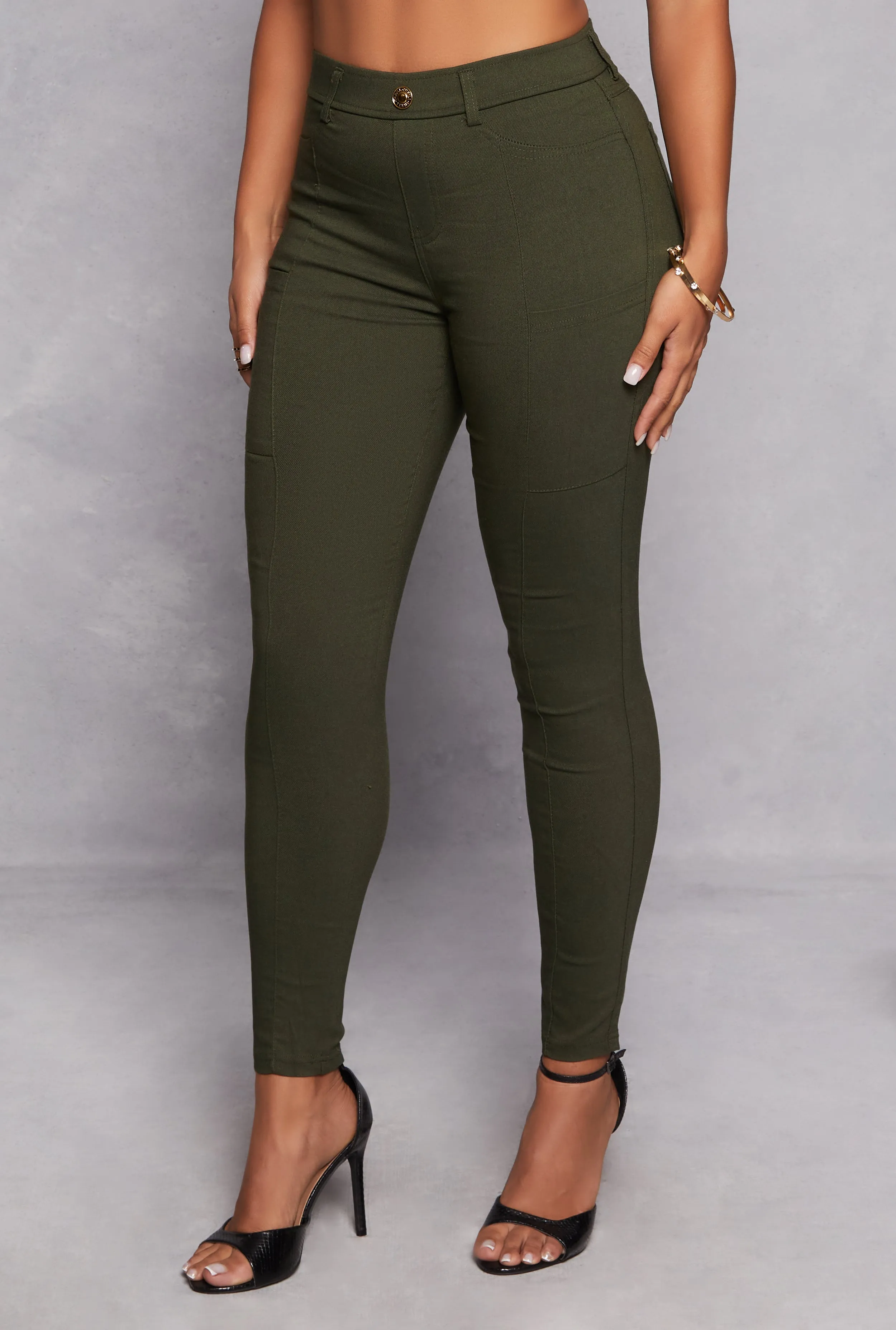 Stretch Pull On Skinny Leg Pants sold by Rainbow product image thumbnail 2