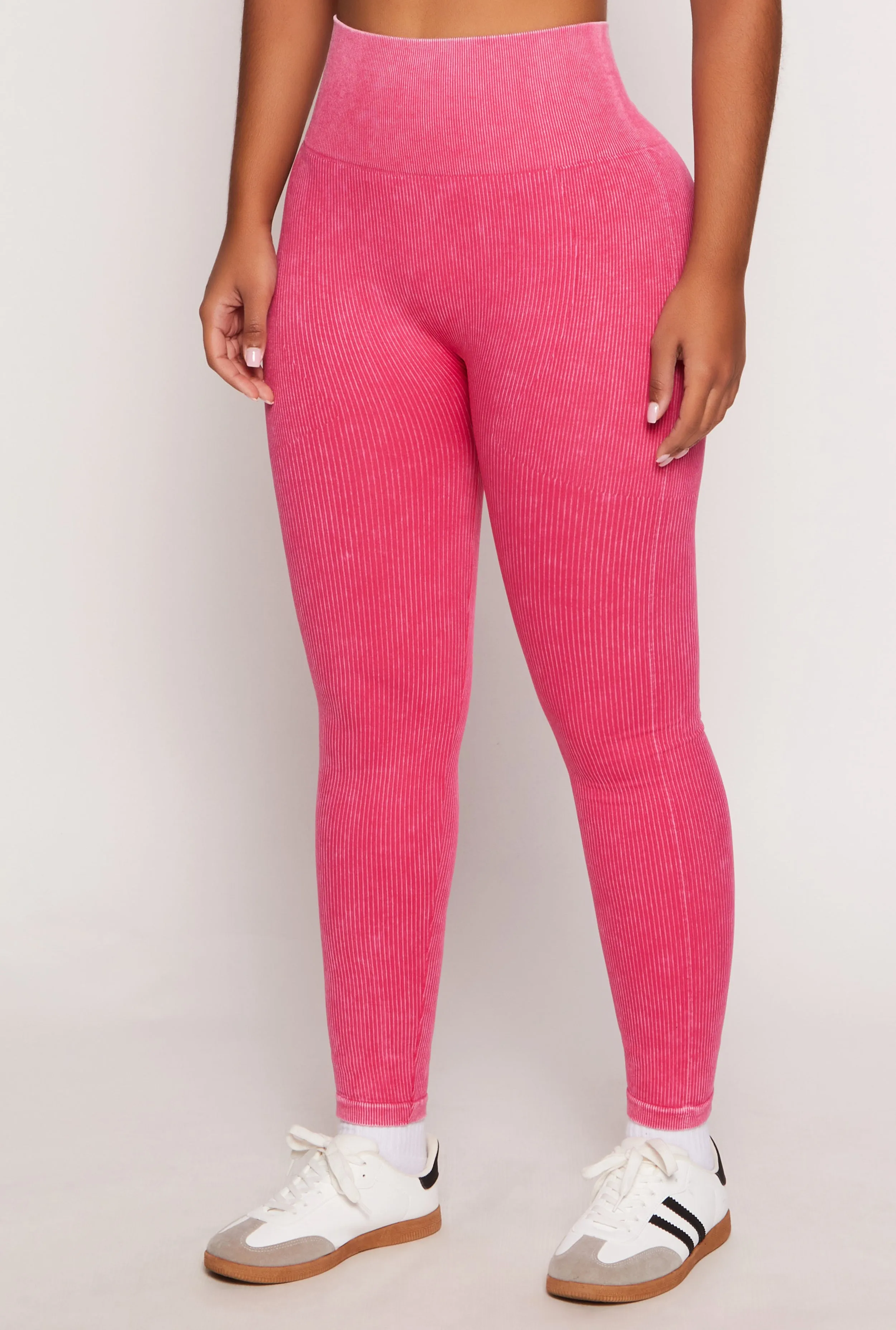 Daisy Ribbed Knit High Waist Leggings sold by Rainbow product image thumbnail 2