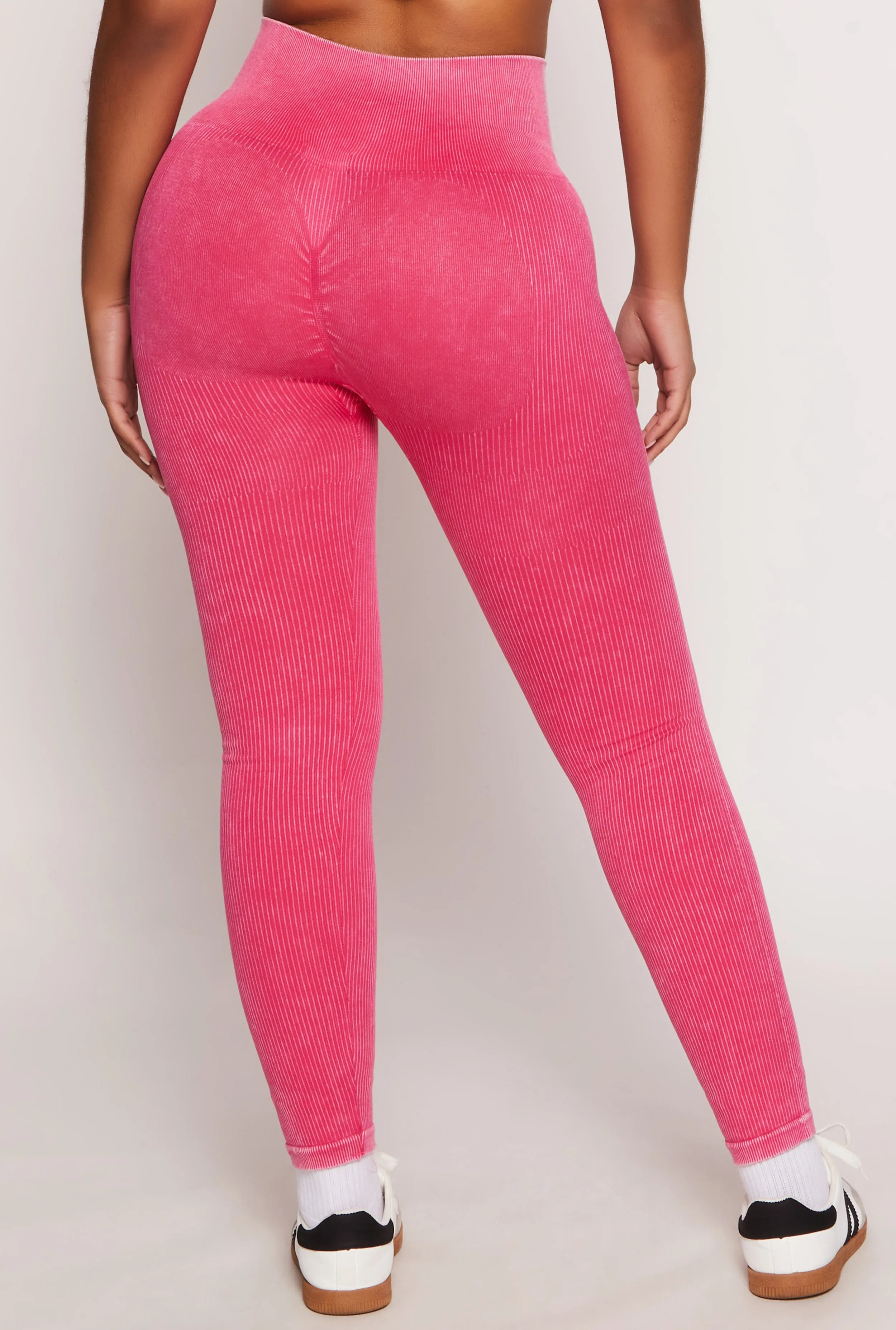 Daisy Ribbed Knit High Waist Leggings sold by Rainbow product image thumbnail 3