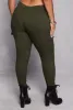 Plus Size Hyper Stretch Cargo Pocket Skinny Leg Pants sold by Rainbow