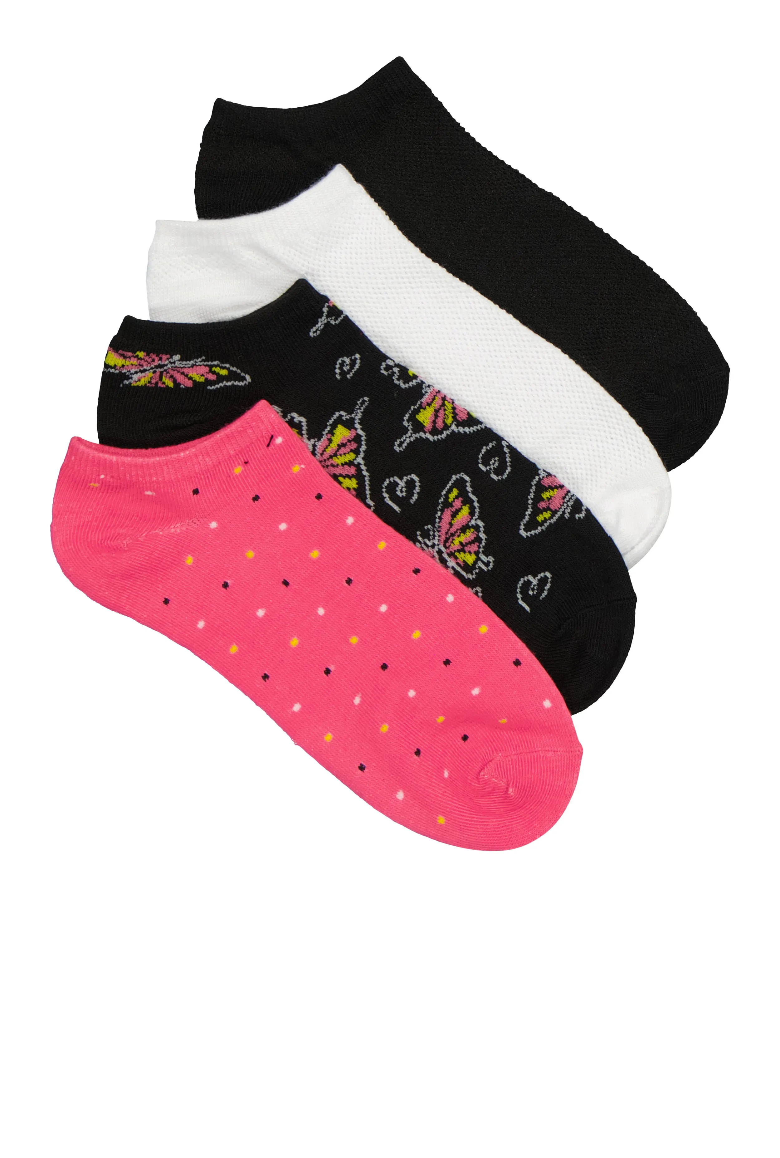 Butterfly Patterned Socks 4 Pack Size 9-11 sold by Rainbow