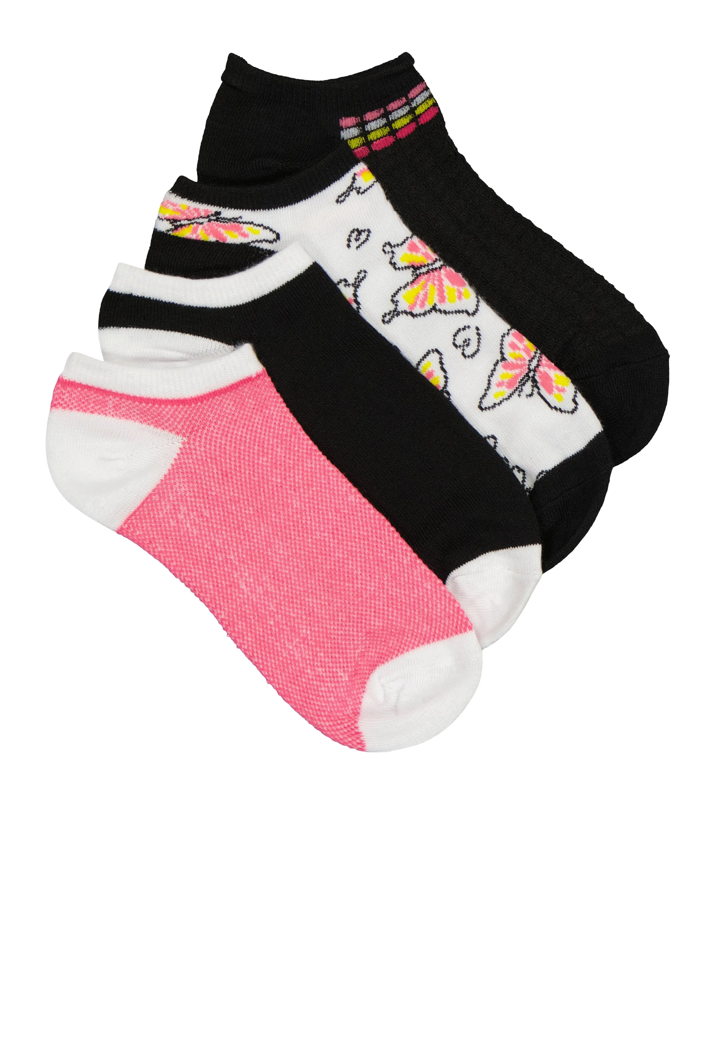 Butterfly Patterned Socks 4 Pack Size 9-11 sold by Rainbow