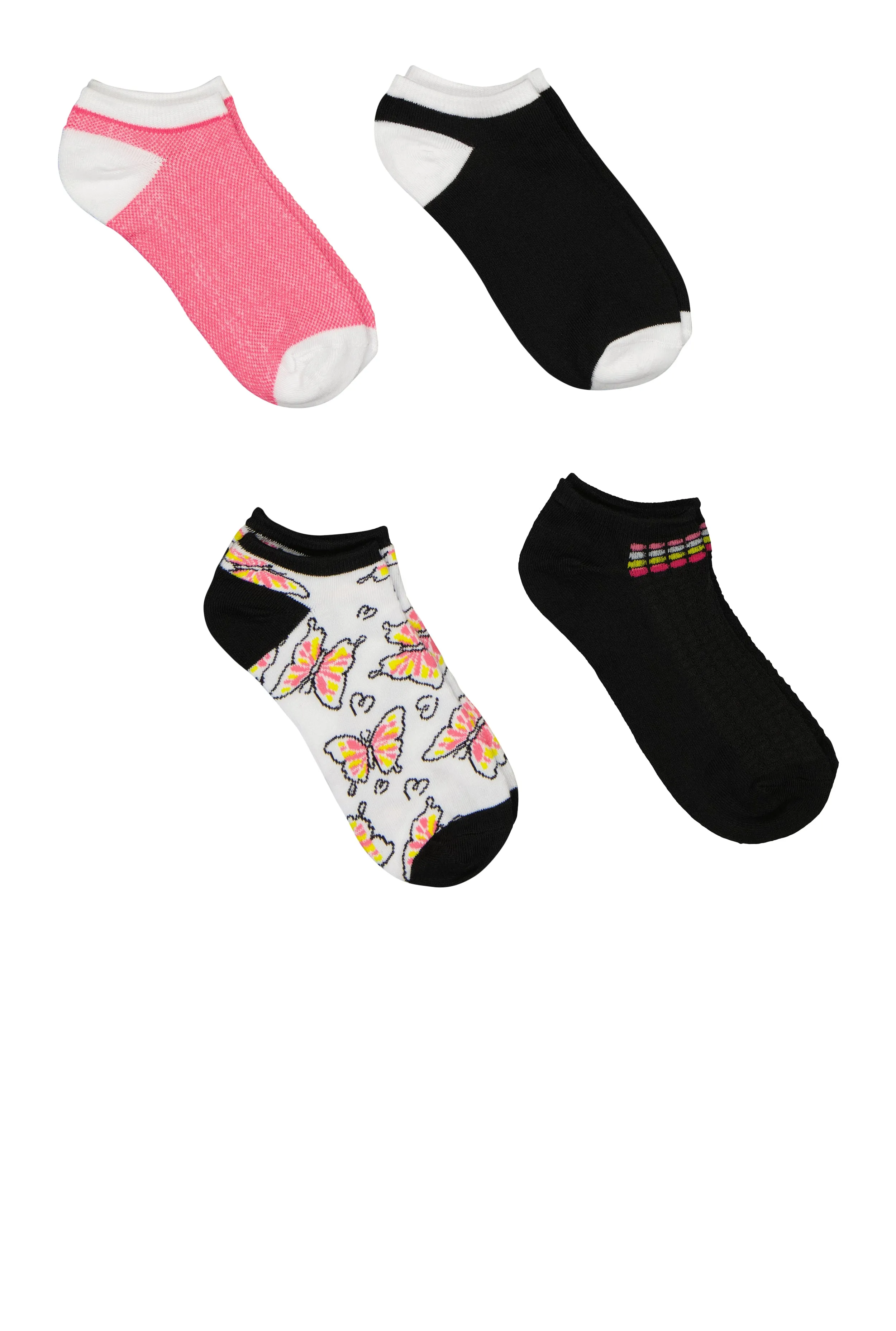 Butterfly Patterned Socks 4 Pack Size 9-11 sold by Rainbow product image thumbnail 2
