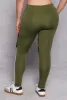 Plus Size Contrast Trim Mesh Detail Leggings sold by Rainbow