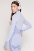 Seamless Textured Knit Zip Front Track Jacket sold by Rainbow