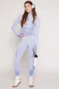 Seamless Textured Knit Zip Front Track Jacket sold by Rainbow