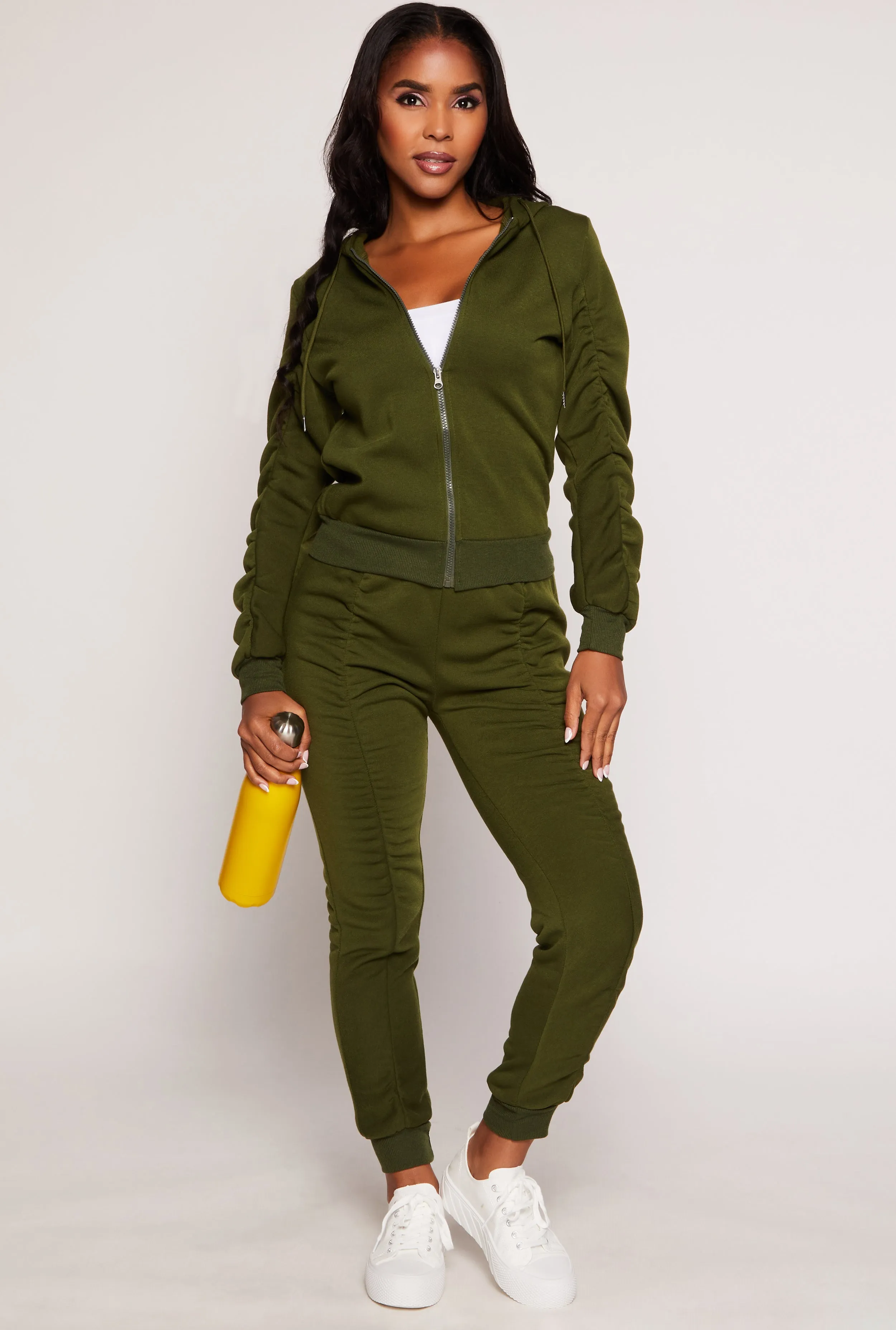 Drawstring Stacked Joggers sold by Rainbow