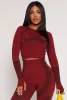 Seamless Color Block Long Sleeve Top sold by Rainbow