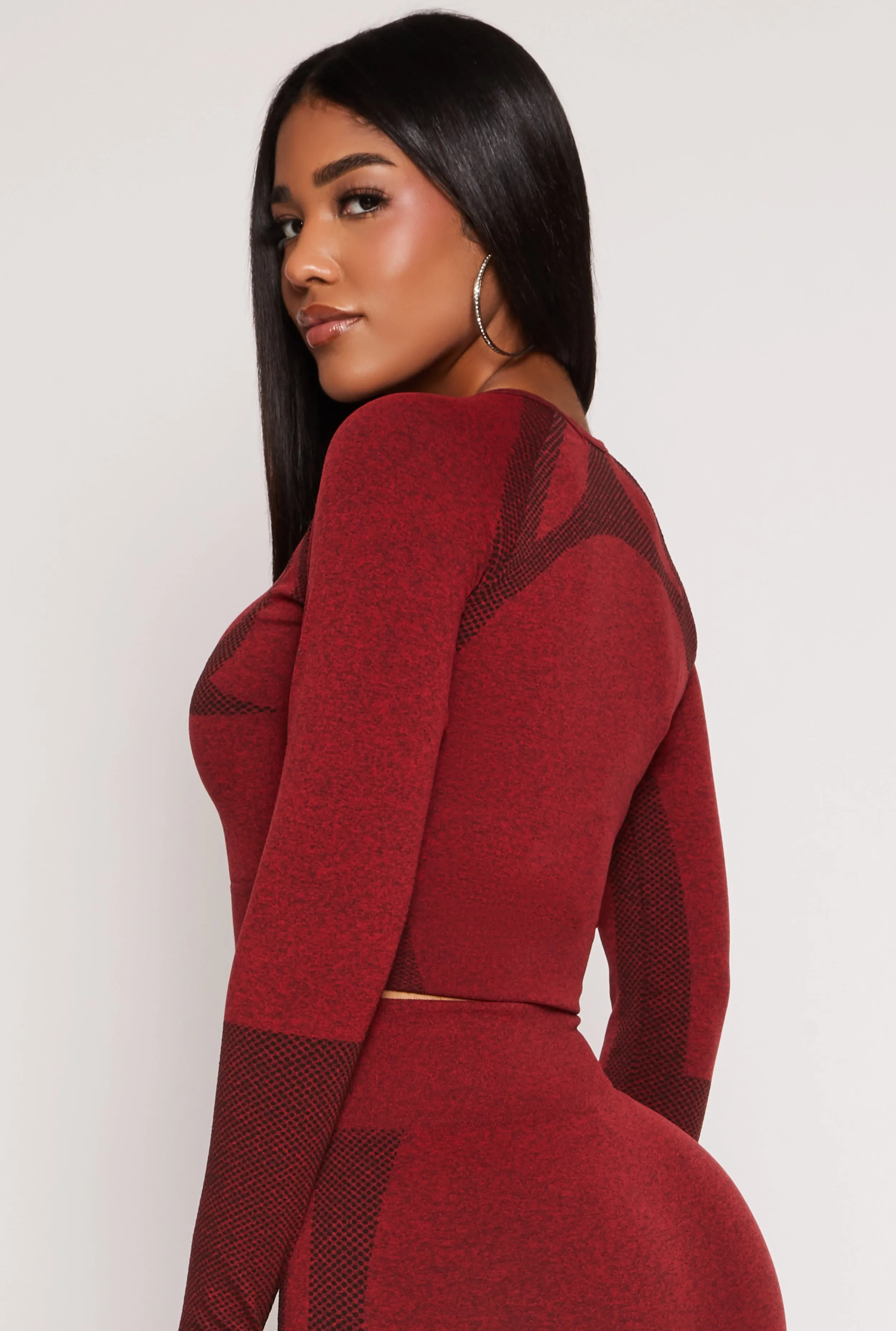 Seamless Color Block Long Sleeve Top sold by Rainbow product image thumbnail 3