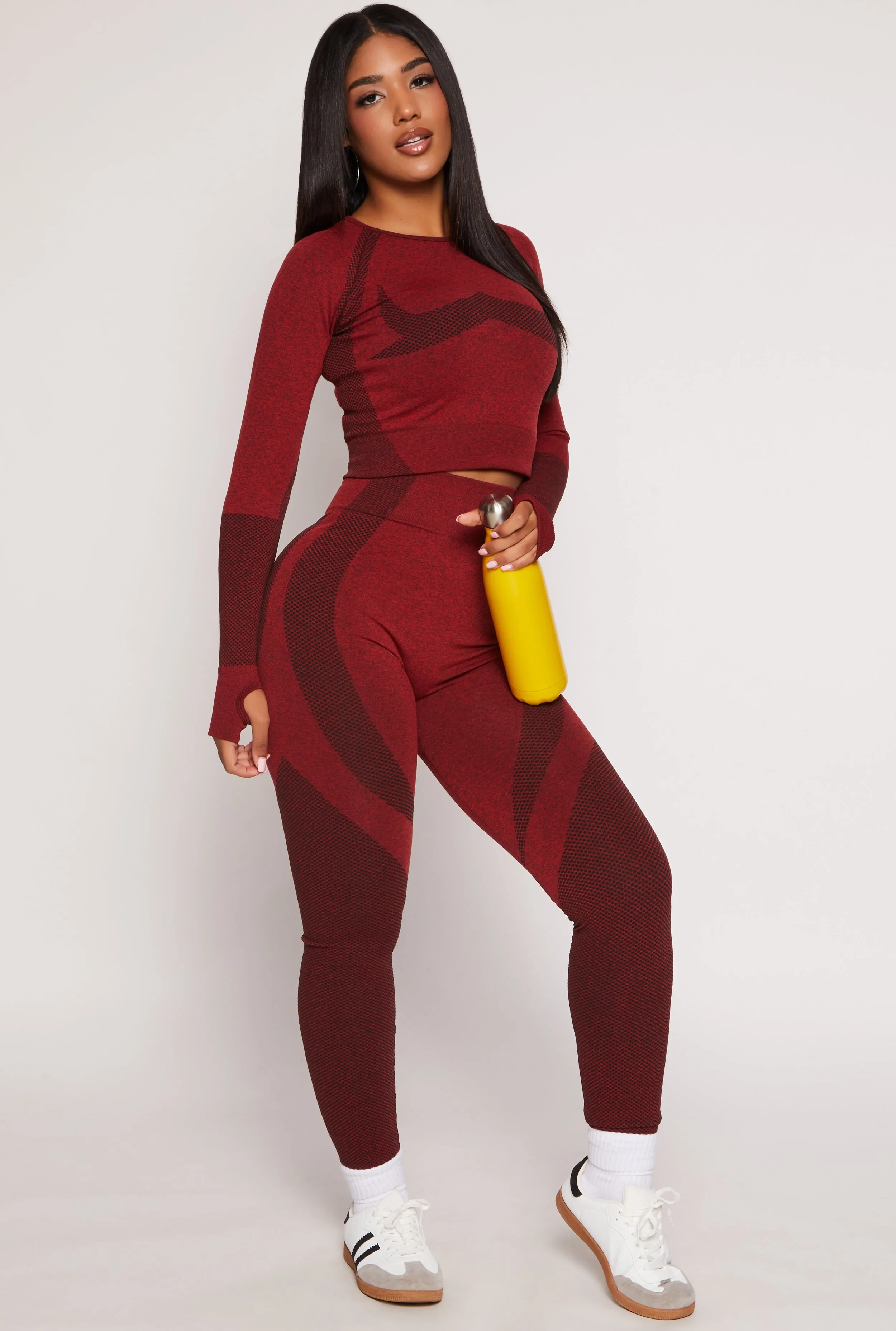 Seamless Color Block Long Sleeve Top sold by Rainbow product image thumbnail 2