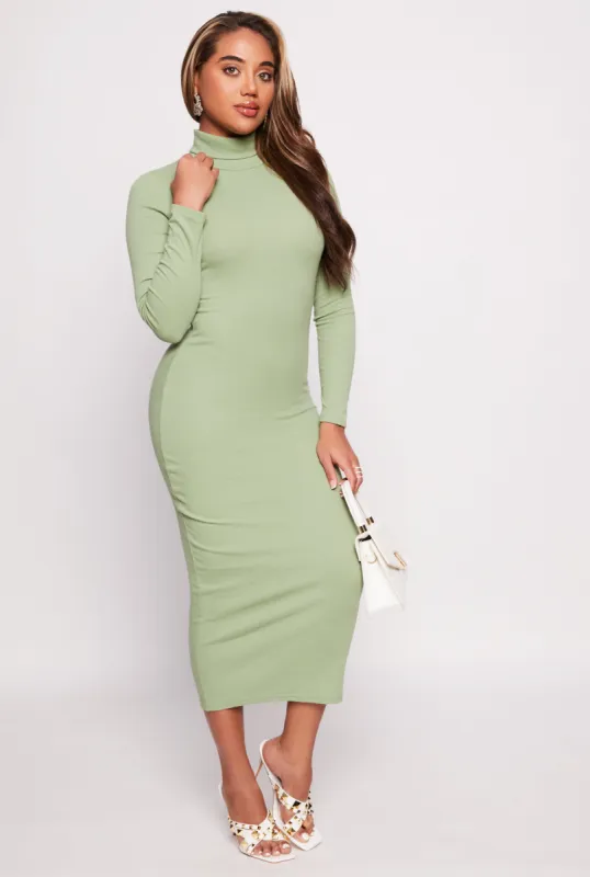 Daisy Turtleneck Midi Dress sold by Rainbow