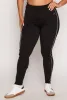 Plus Size Contrast Piping High Waist Leggings sold by Rainbow
