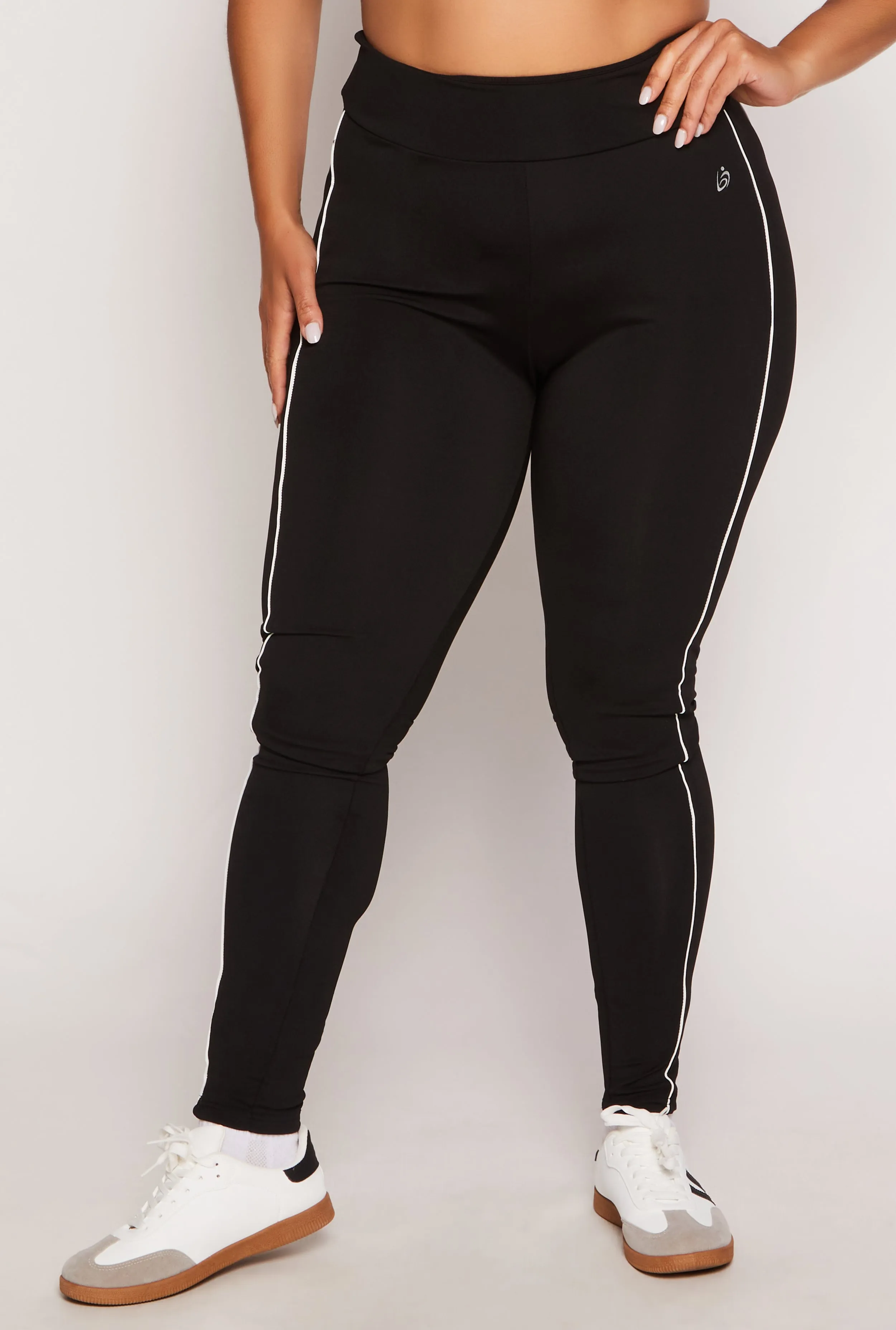 Plus Size Contrast Piping High Waist Leggings sold by Rainbow product image thumbnail 2