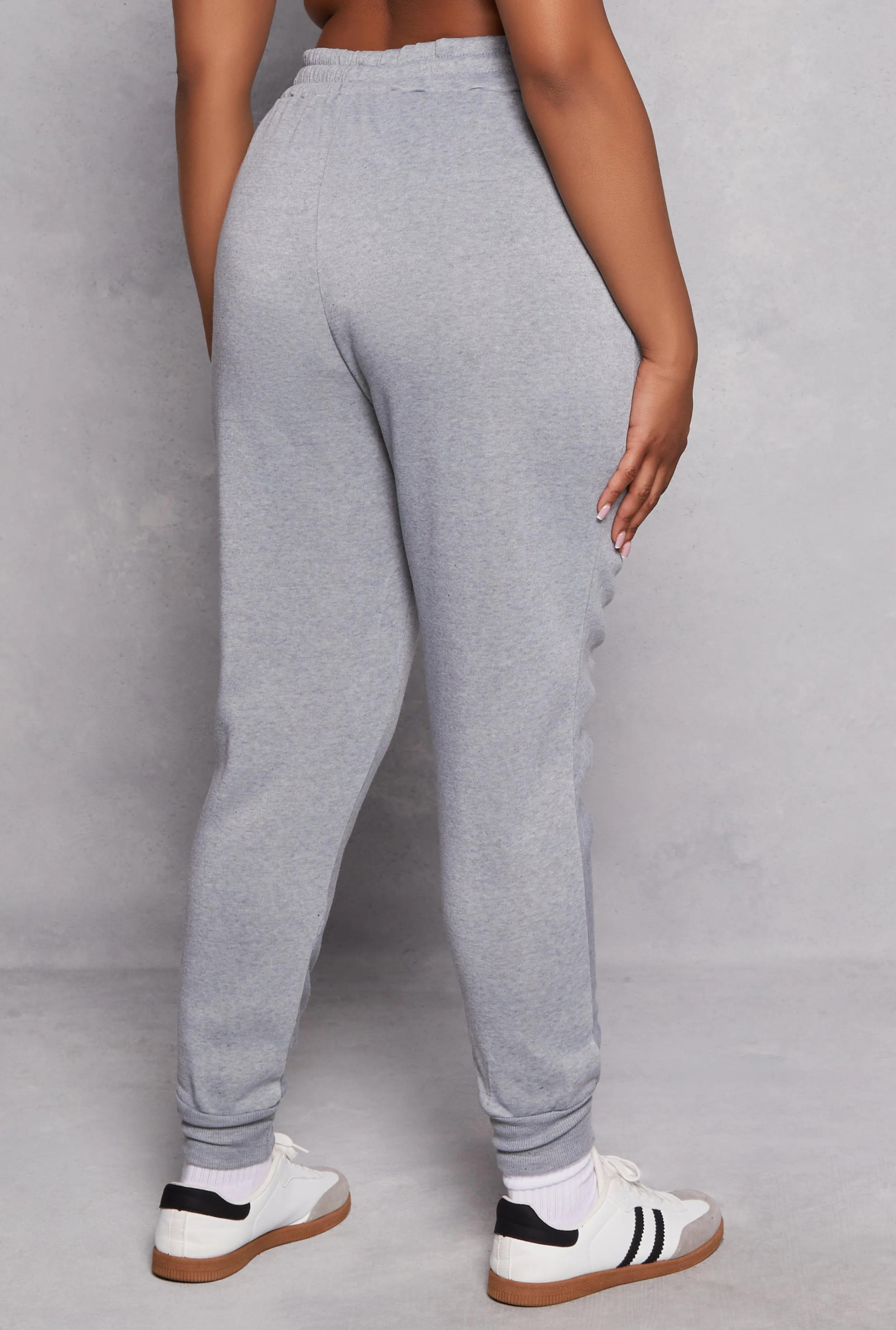 Plus Size Fleece Ruched Drawstring Joggers sold by Rainbow product image thumbnail 3