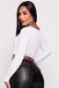 Daisy Scoop Neck Long Sleeve Crop Top sold by Rainbow