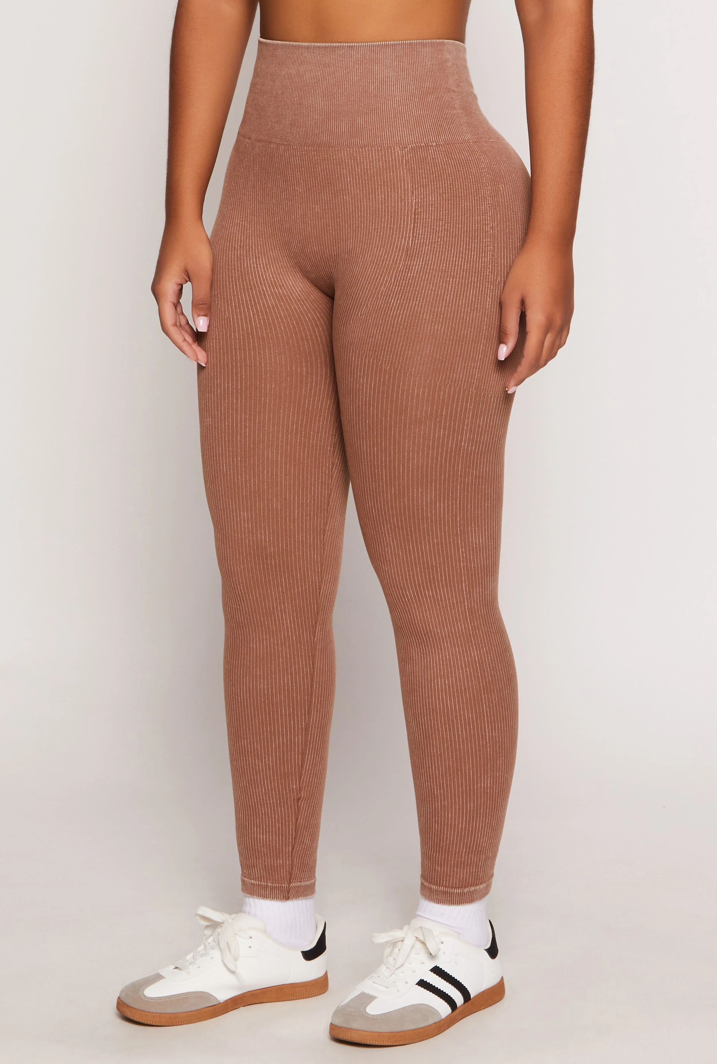 Daisy Ribbed Knit High Waist Leggings sold by Rainbow product image thumbnail 2