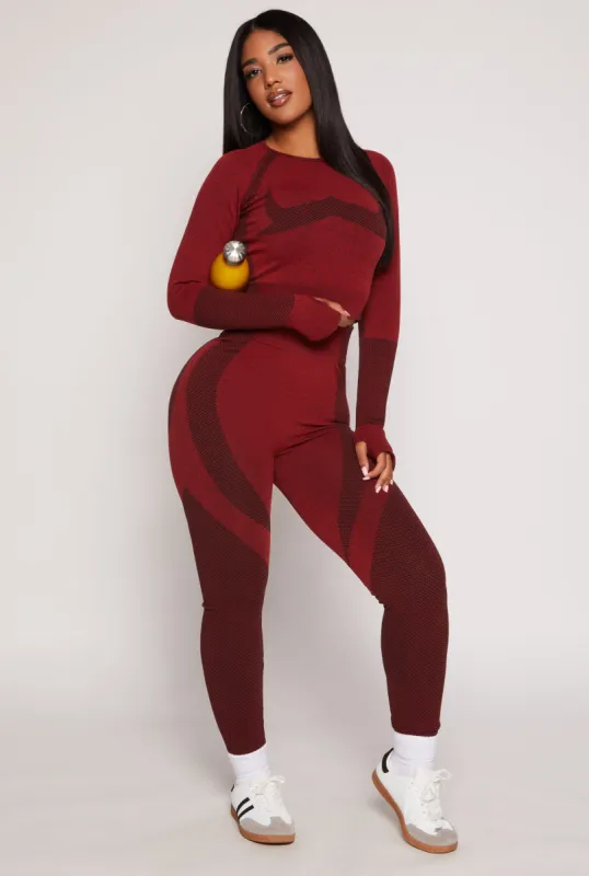 Seamless Color Block Leggings sold by Rainbow