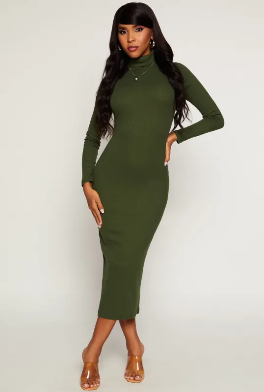 Daisy Turtleneck Midi Dress sold by Rainbow