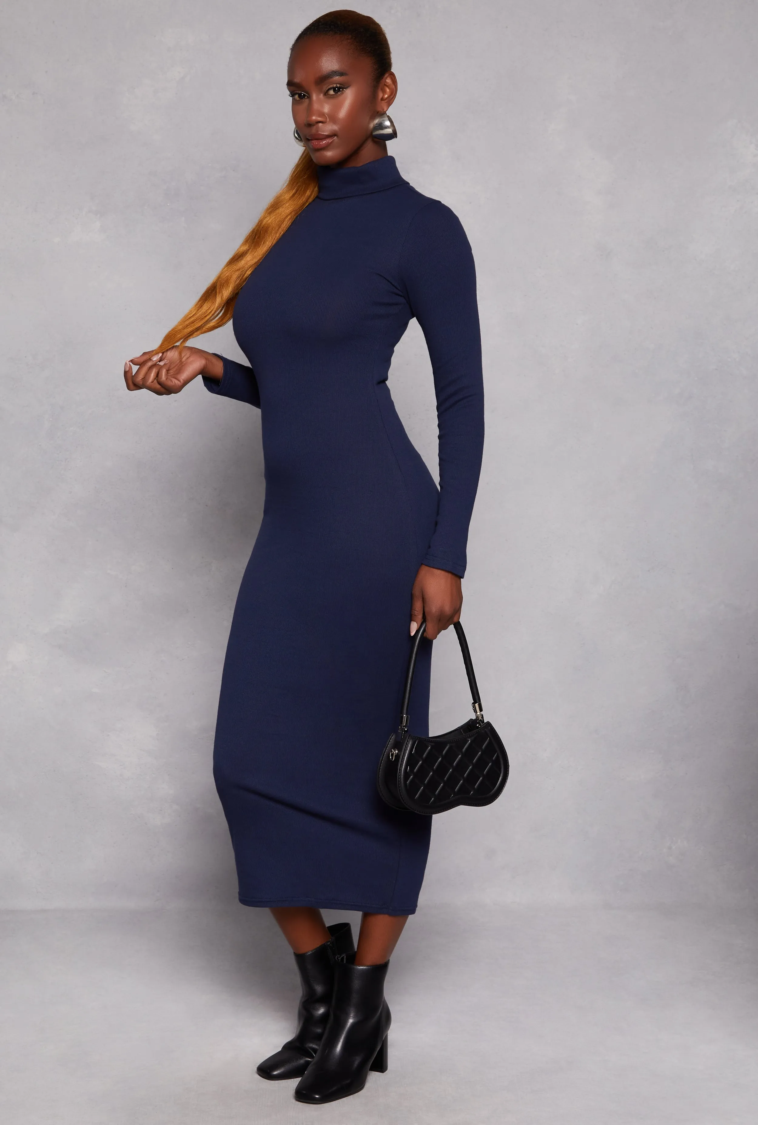 Daisy Turtleneck Midi Dress sold by Rainbow