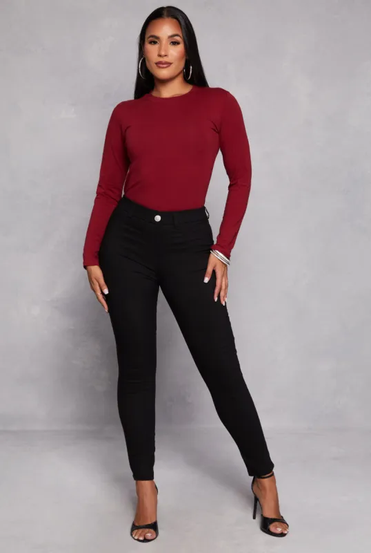 Stretch Pull On Skinny Leg Pants sold by Rainbow