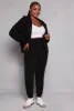 Plus Size Fleece Ruched Drawstring Joggers sold by Rainbow