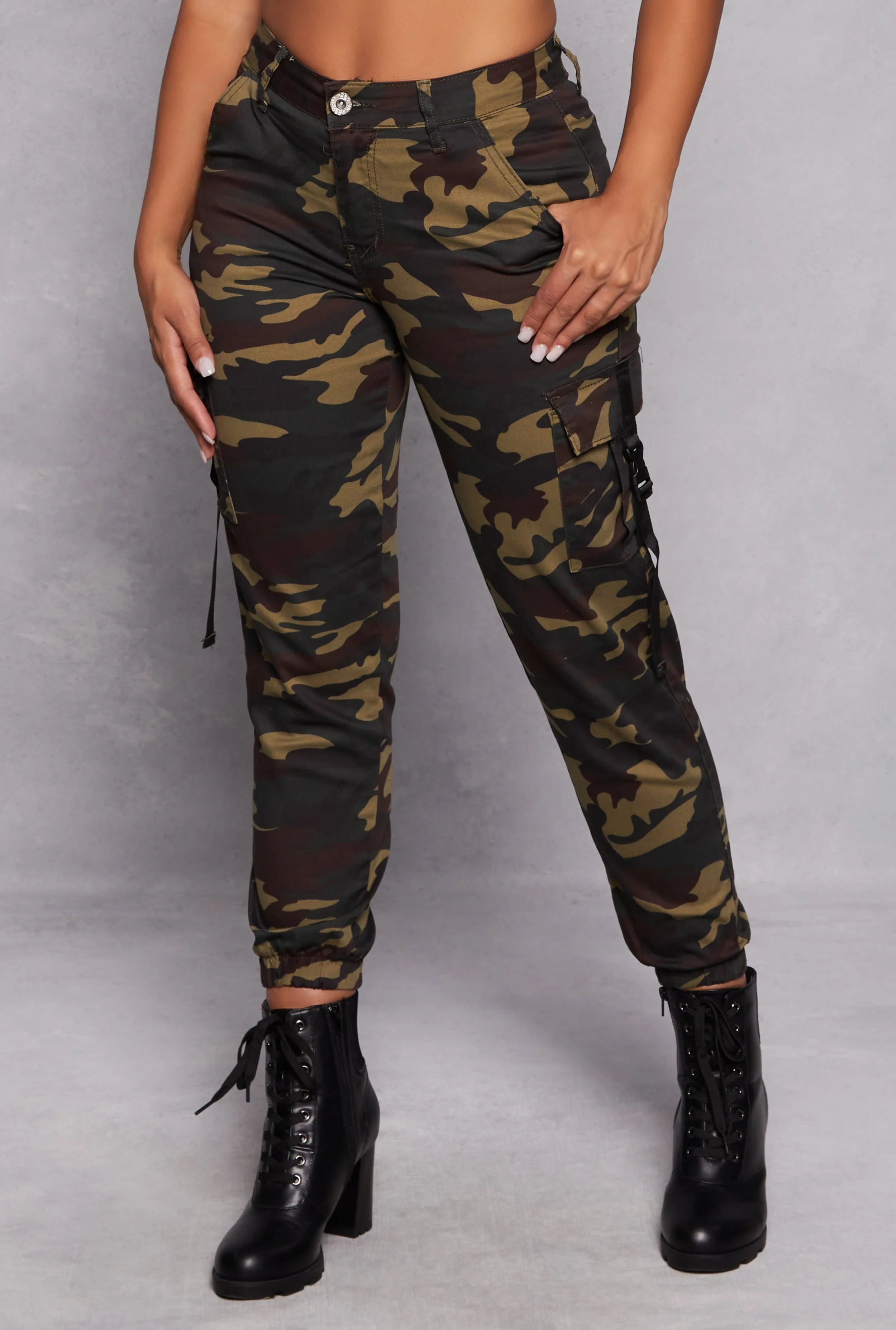VIP Camo Release Buckle Cargo Pocket Pants sold by Rainbow product image thumbnail 2