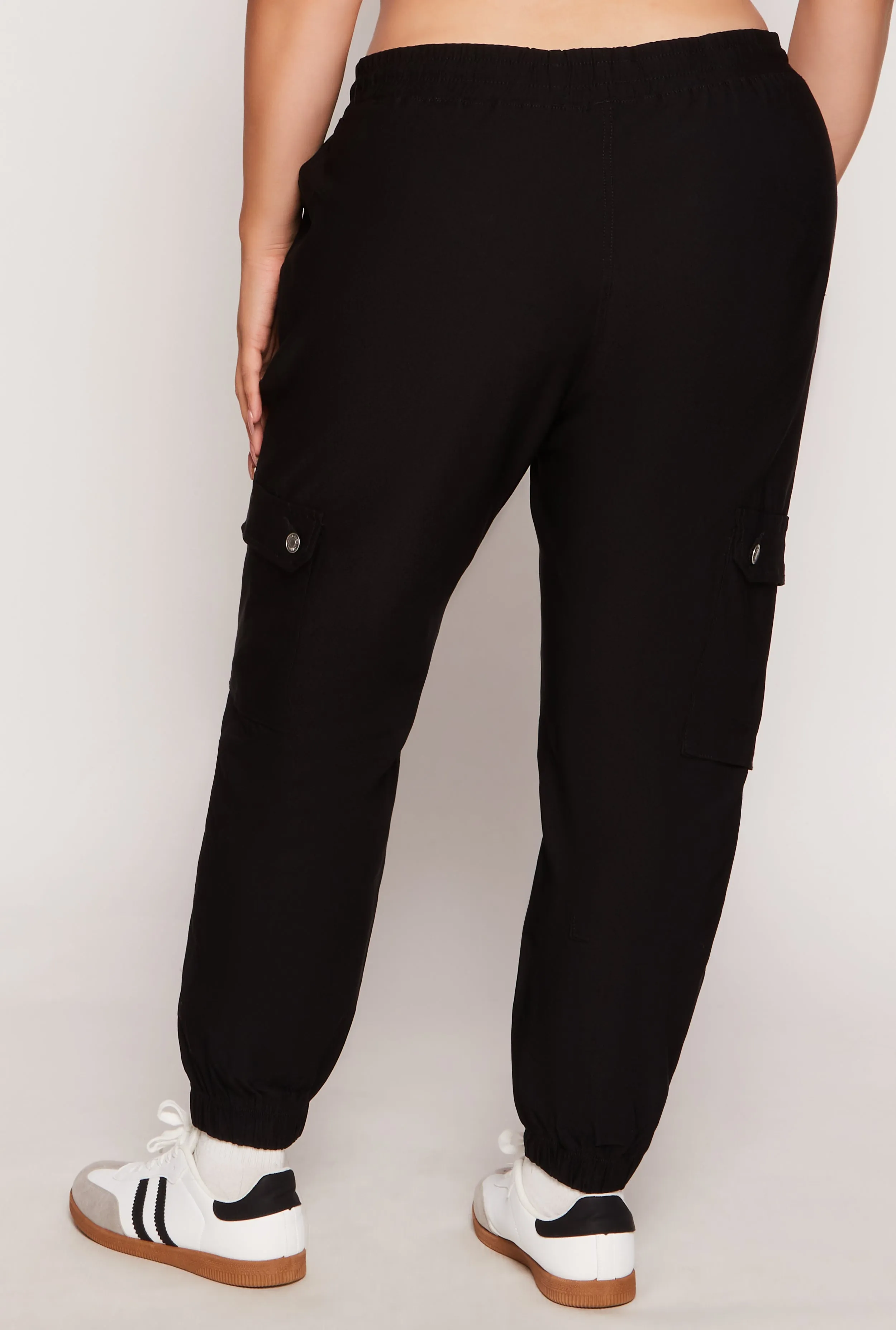 Plus Size Twill Cargo Joggers sold by Rainbow product image thumbnail 3
