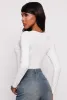 Basic V Neck Long Sleeve Bodysuit sold by Rainbow