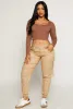 VIP Poplin Cropped Cargo Joggers sold by Rainbow