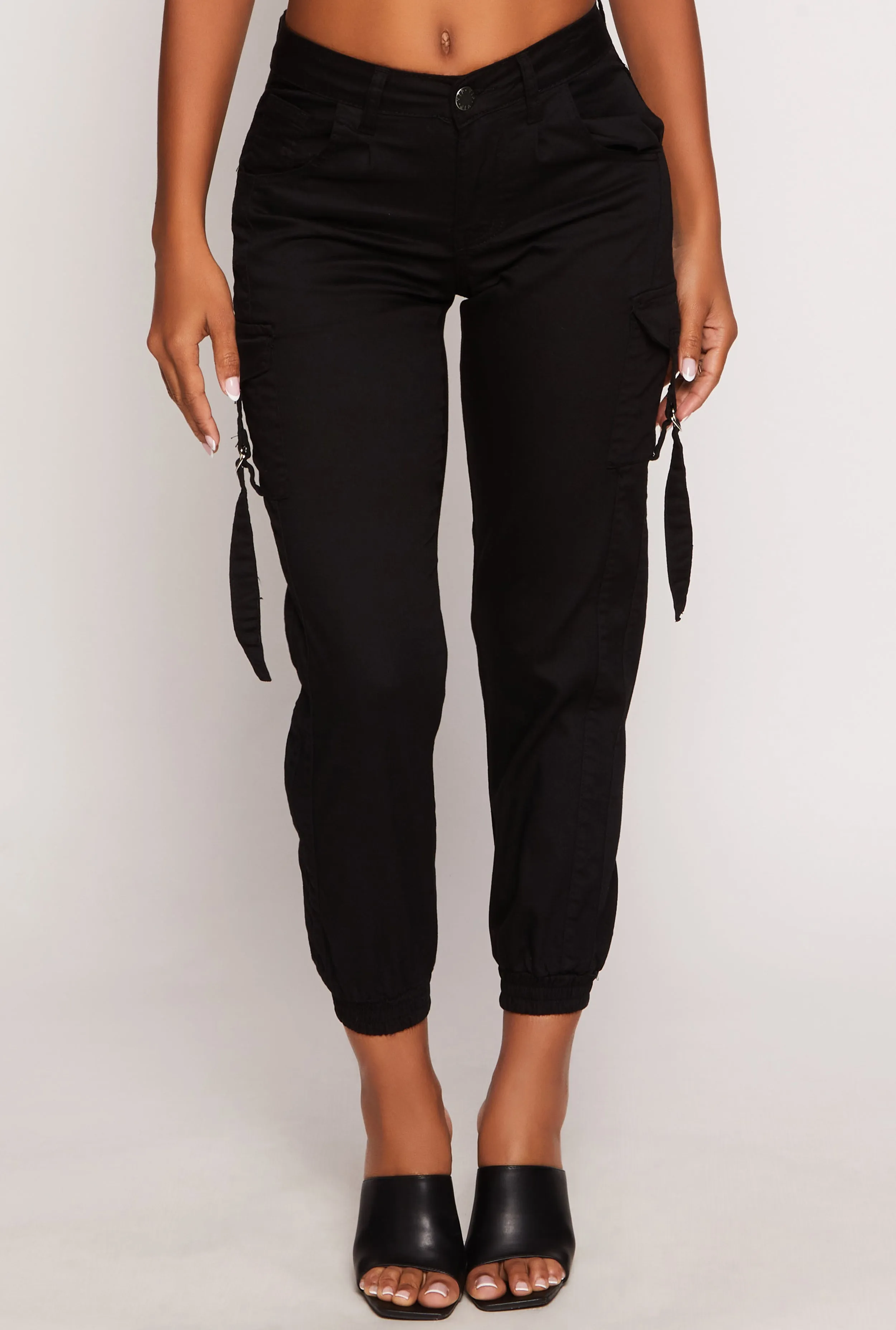 VIP Poplin Cropped Cargo Joggers sold by Rainbow product image thumbnail 2