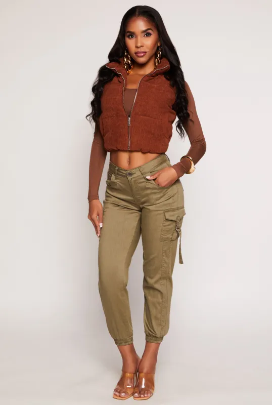 VIP Poplin Cropped Cargo Joggers sold by Rainbow