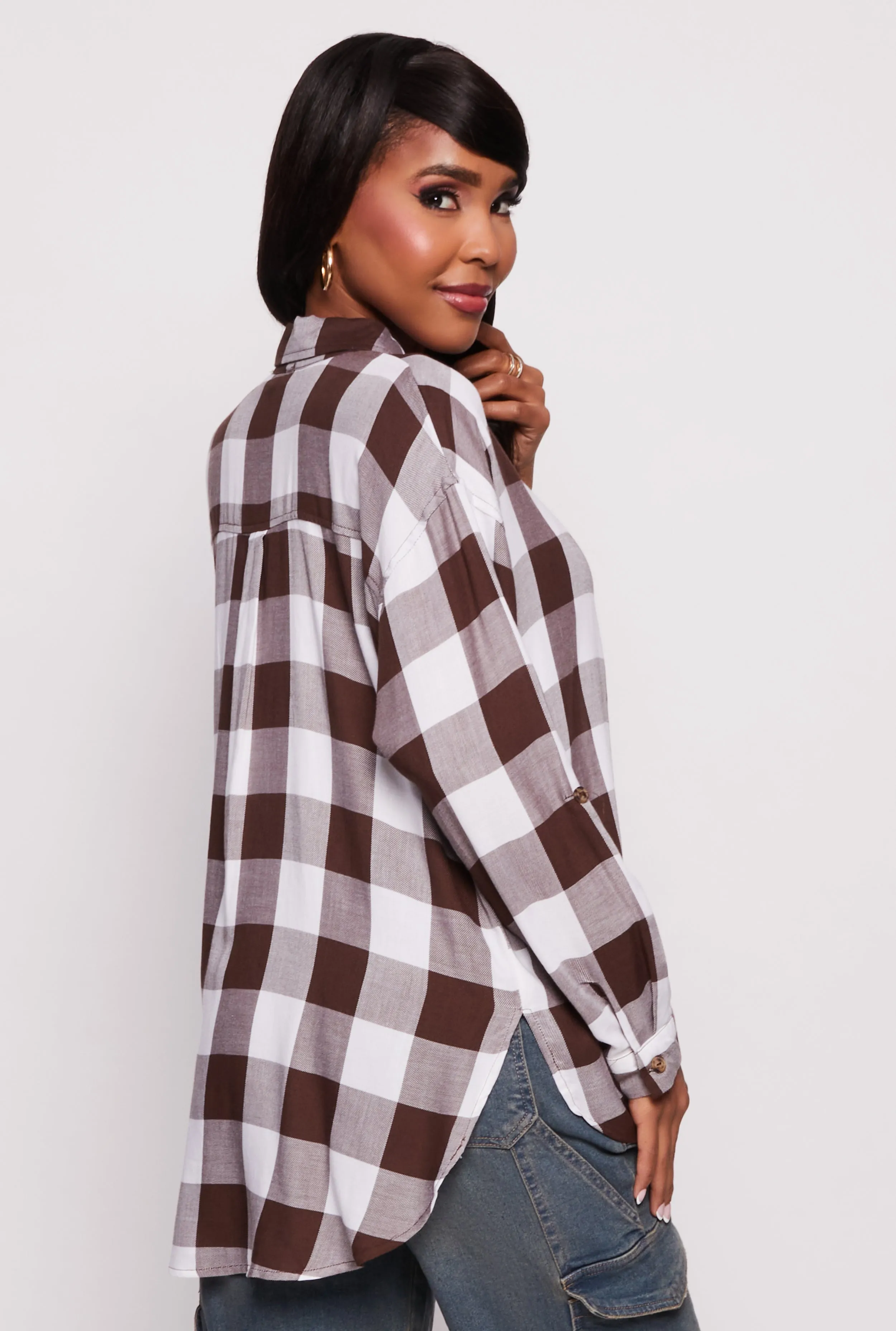 Buffalo Plaid Tunic Shirt sold by Rainbow product image thumbnail 3