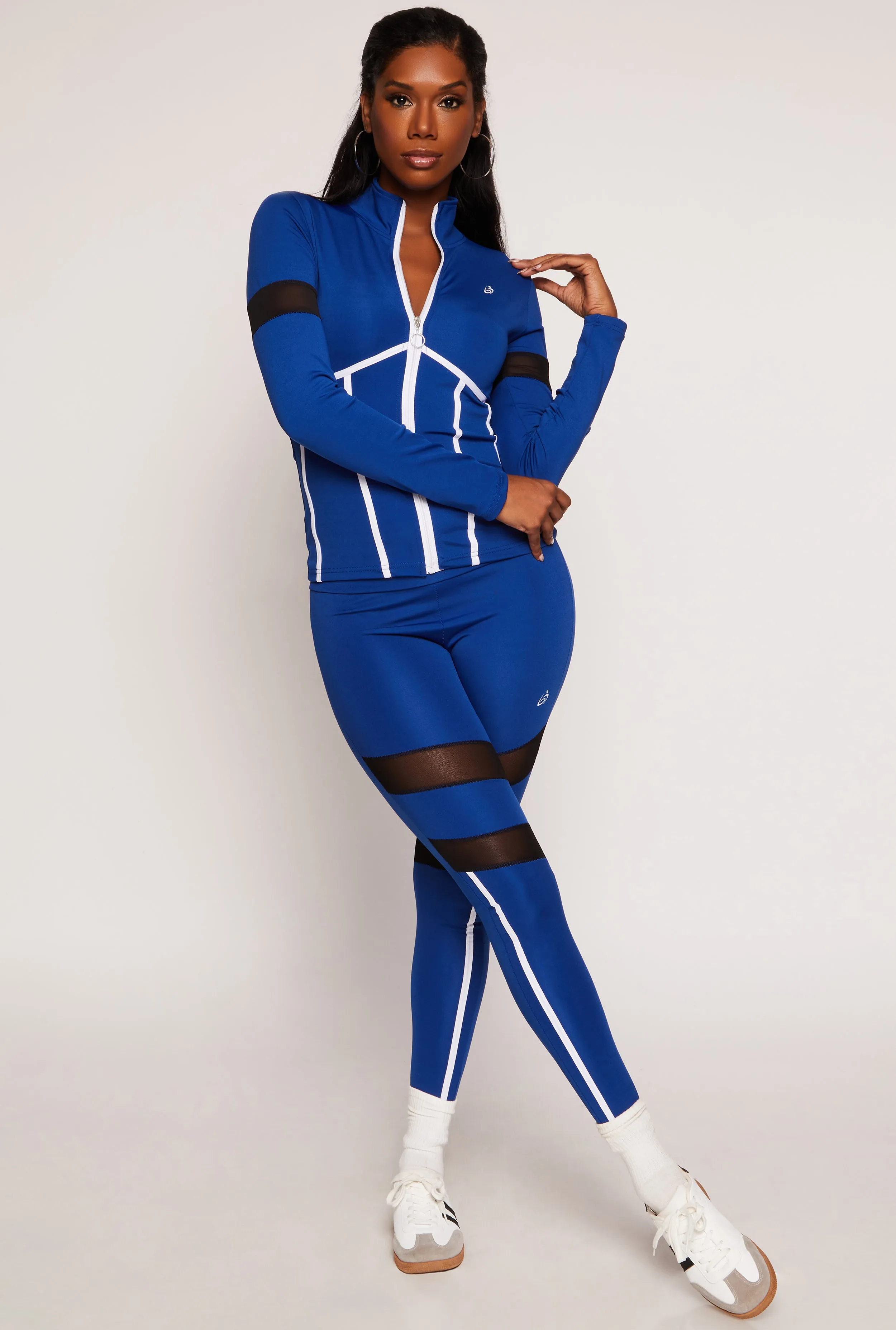 Zip Front Mesh Detail Track Jacket sold by Rainbow product image thumbnail 2