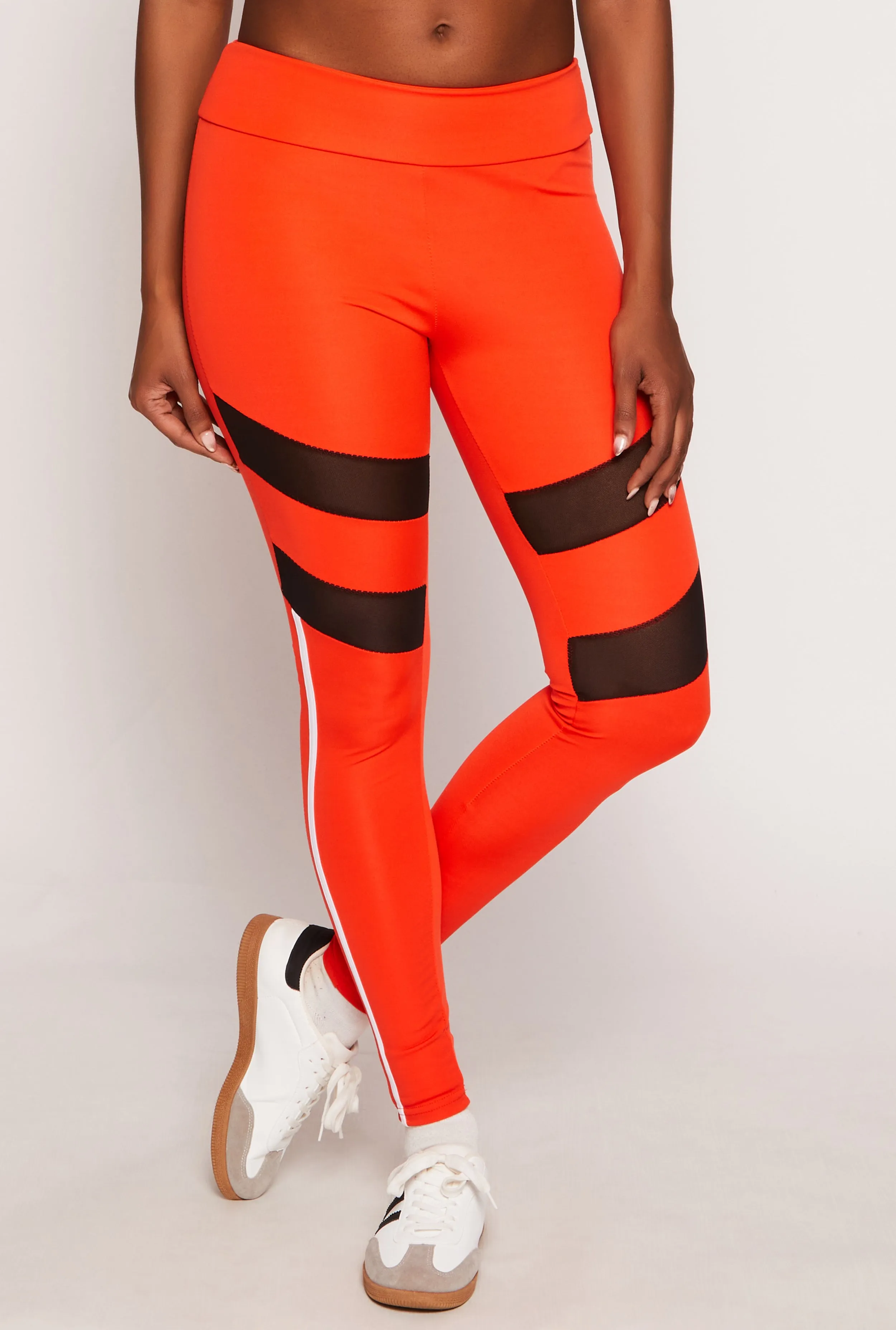 Mesh Detail High Waist Leggings sold by Rainbow product image thumbnail 2