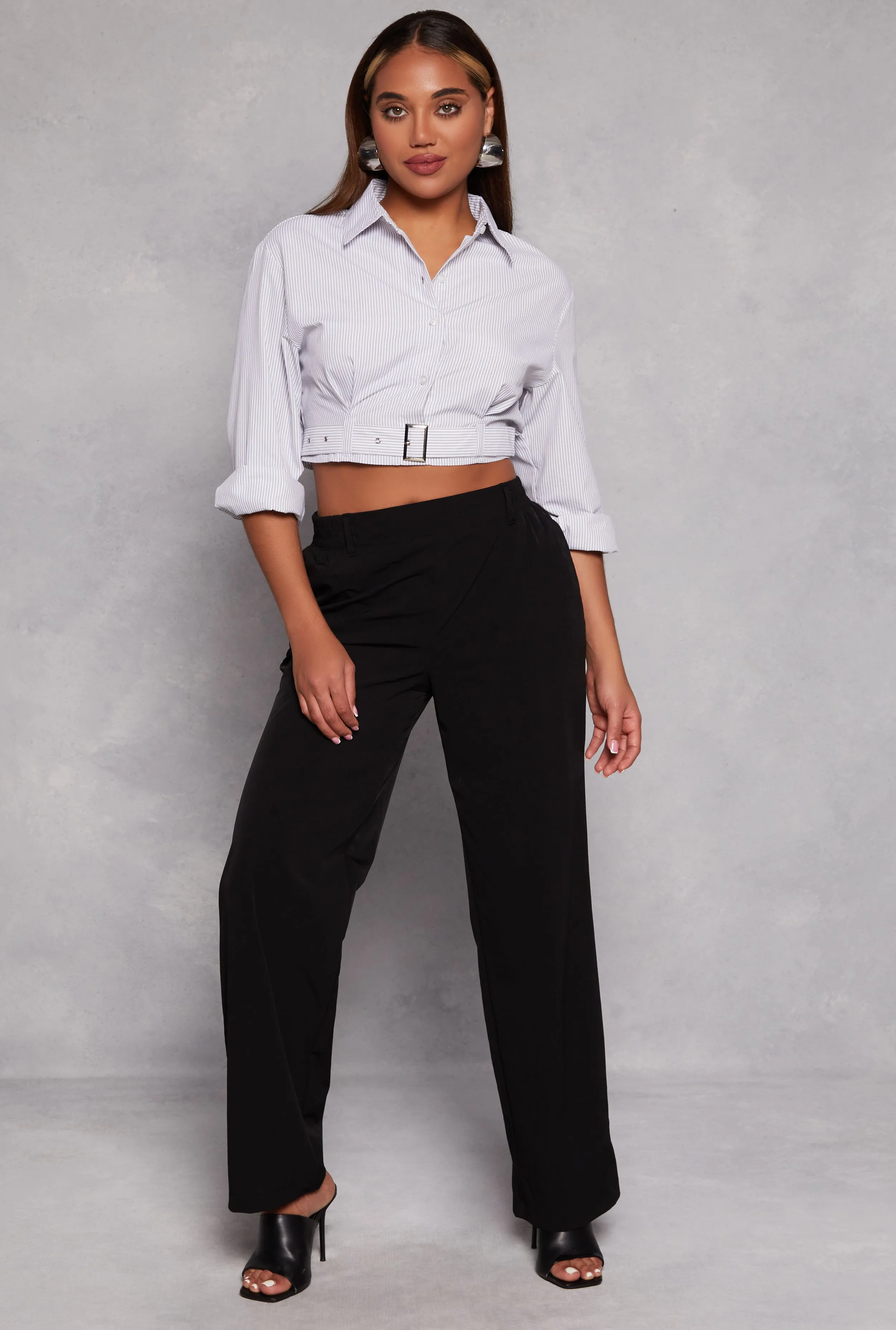 Pull On High Waist Dress Pants sold by Rainbow