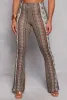Paisley Border Print High Waisted Flare Pants sold by Rainbow
