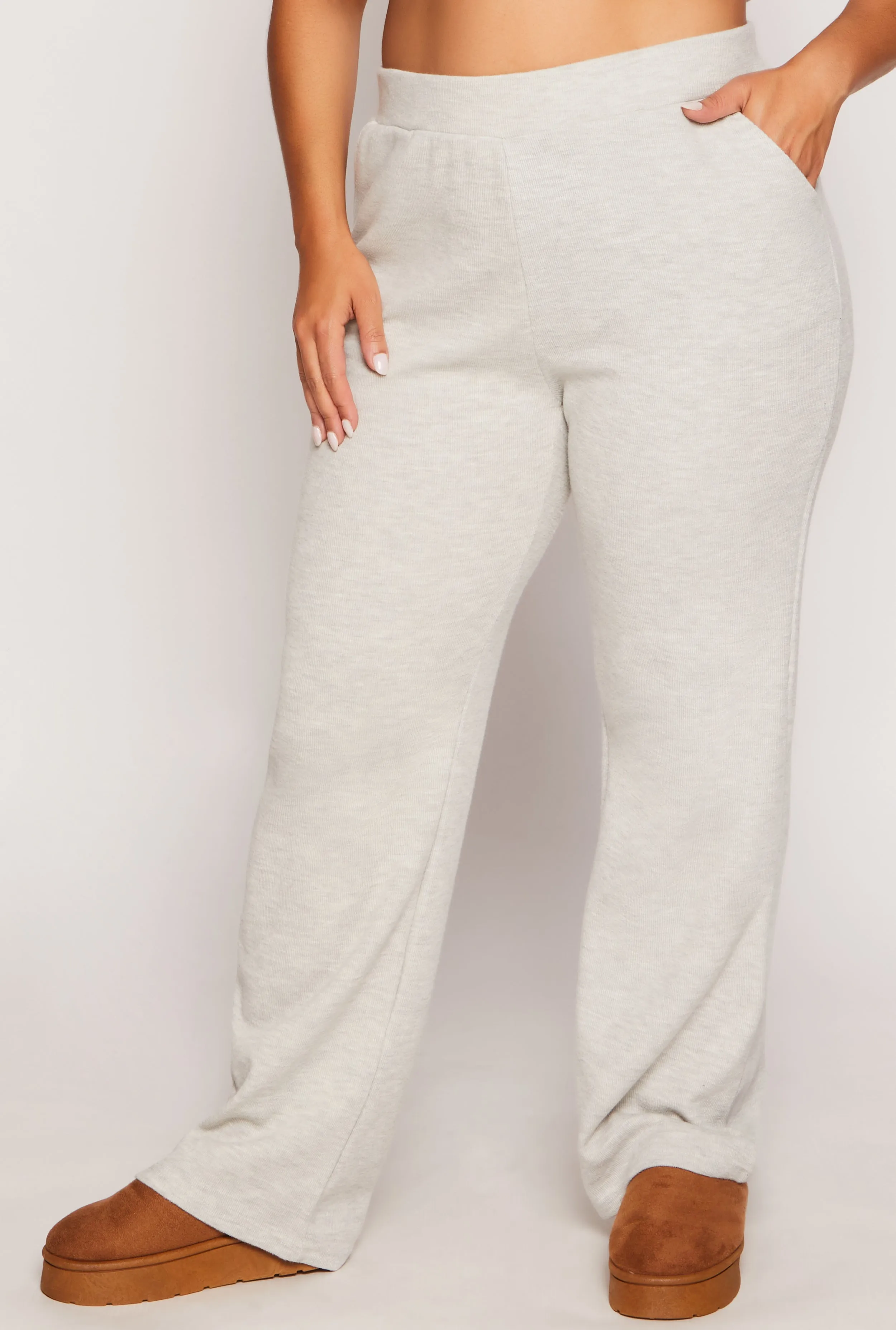 Plus Size Brushed Knit High Waist Pants sold by Rainbow product image thumbnail 2