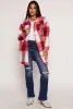 Plaid Long Shacket sold by Rainbow