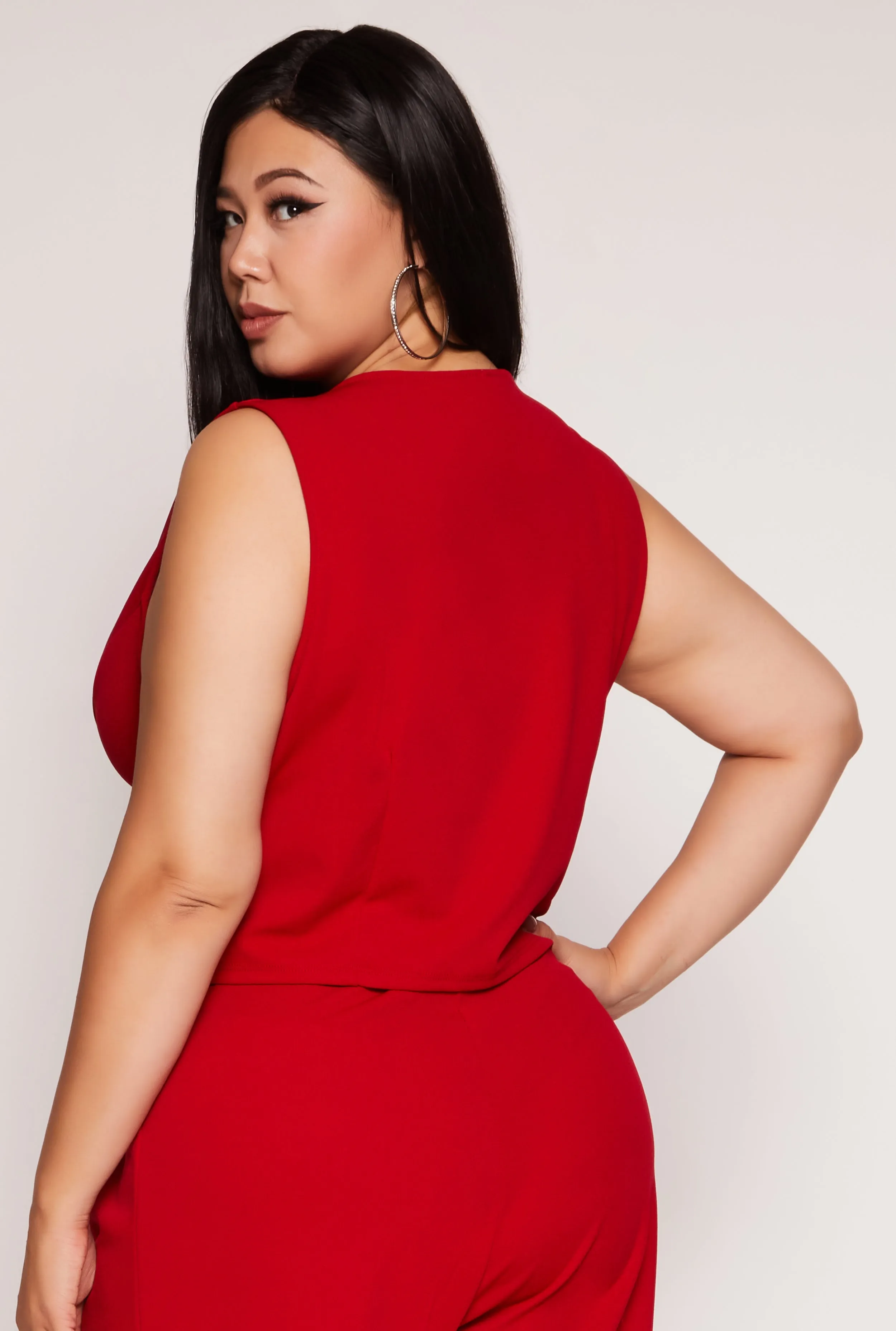 Plus Size Three Button Vest sold by Rainbow product image thumbnail 3